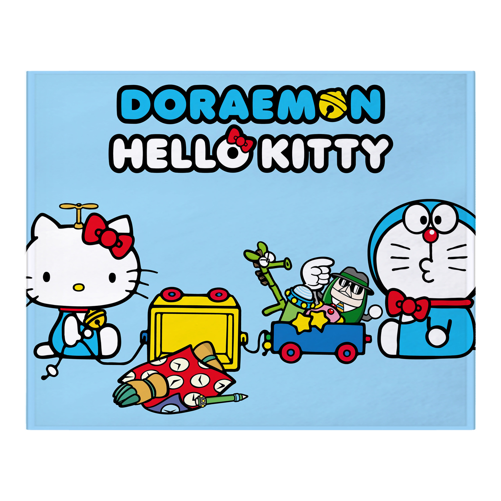 （画像用） ドラえもん Doraemon フランネルブランケット・多サイズ対応（横型）