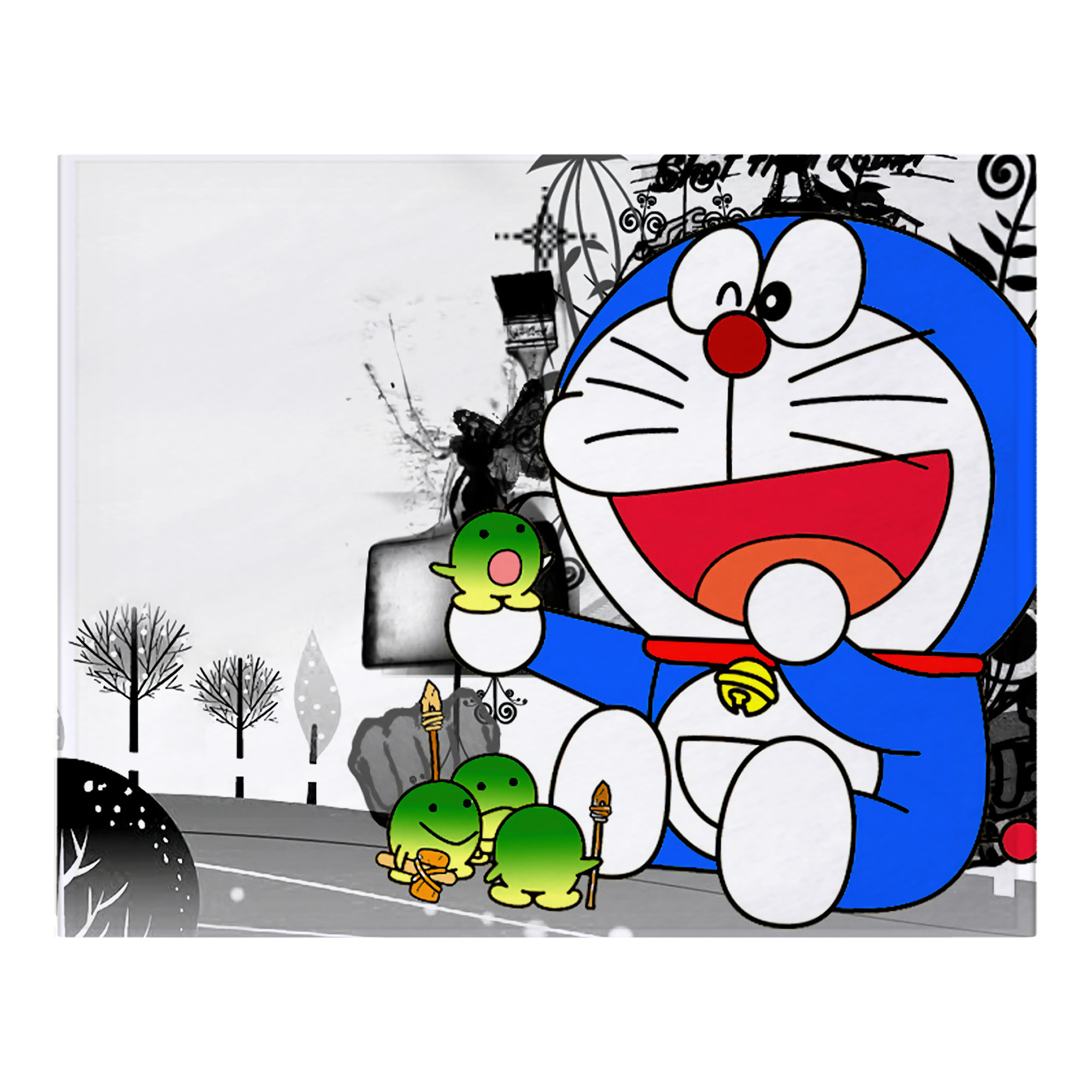 （画像用） ドラえもん Doraemon フランネルブランケット・多サイズ対応（横型）