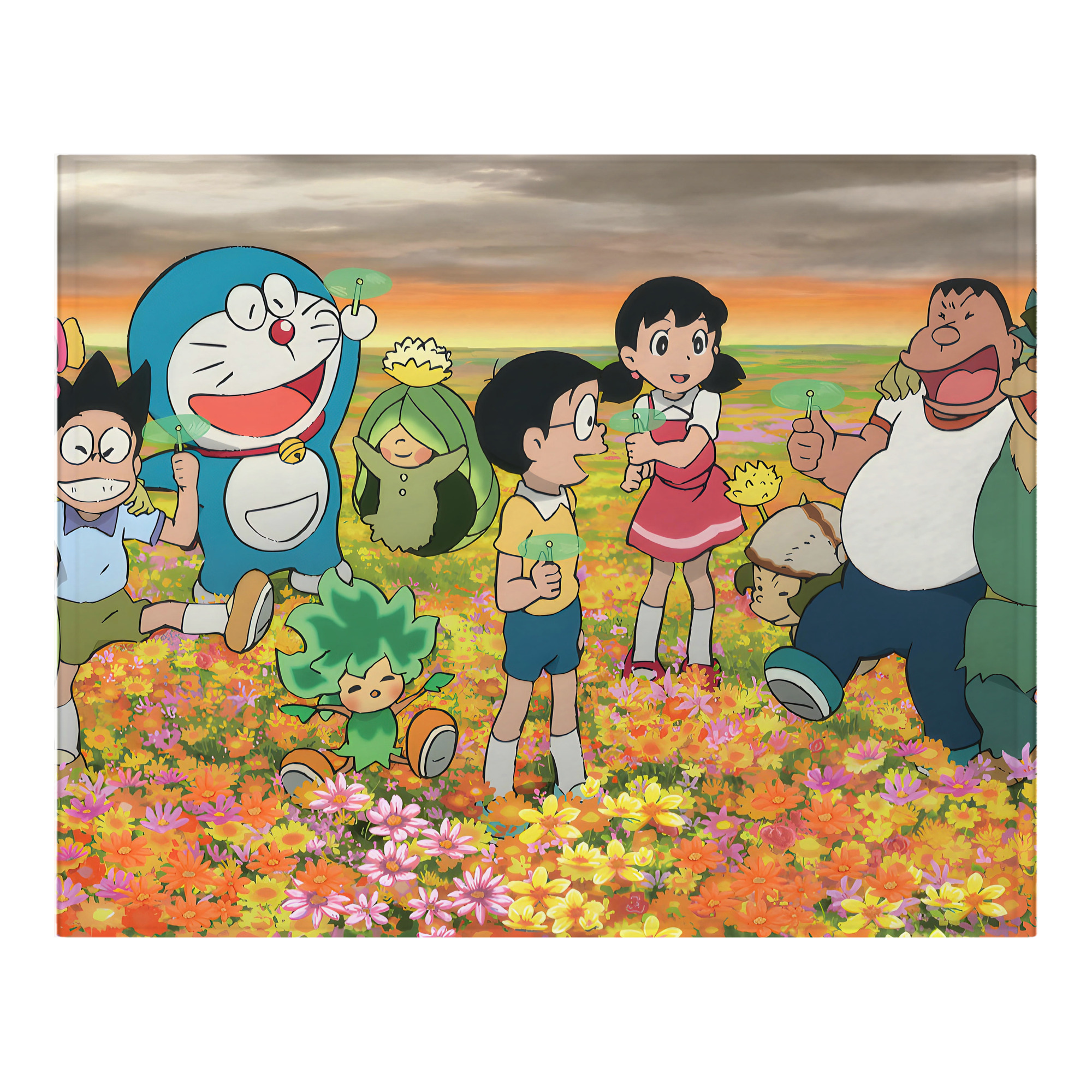 （画像用） ドラえもん Doraemon フランネルブランケット・多サイズ対応（横型）
