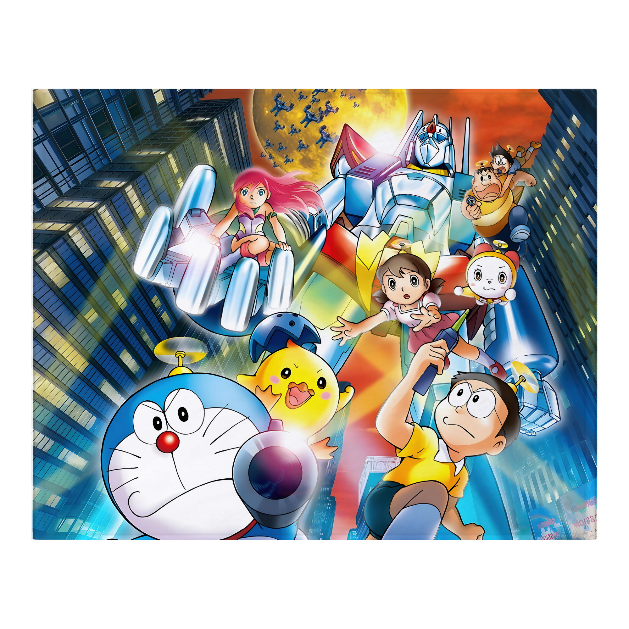 （画像用） ドラえもん Doraemon フランネルブランケット・多サイズ対応（横型）