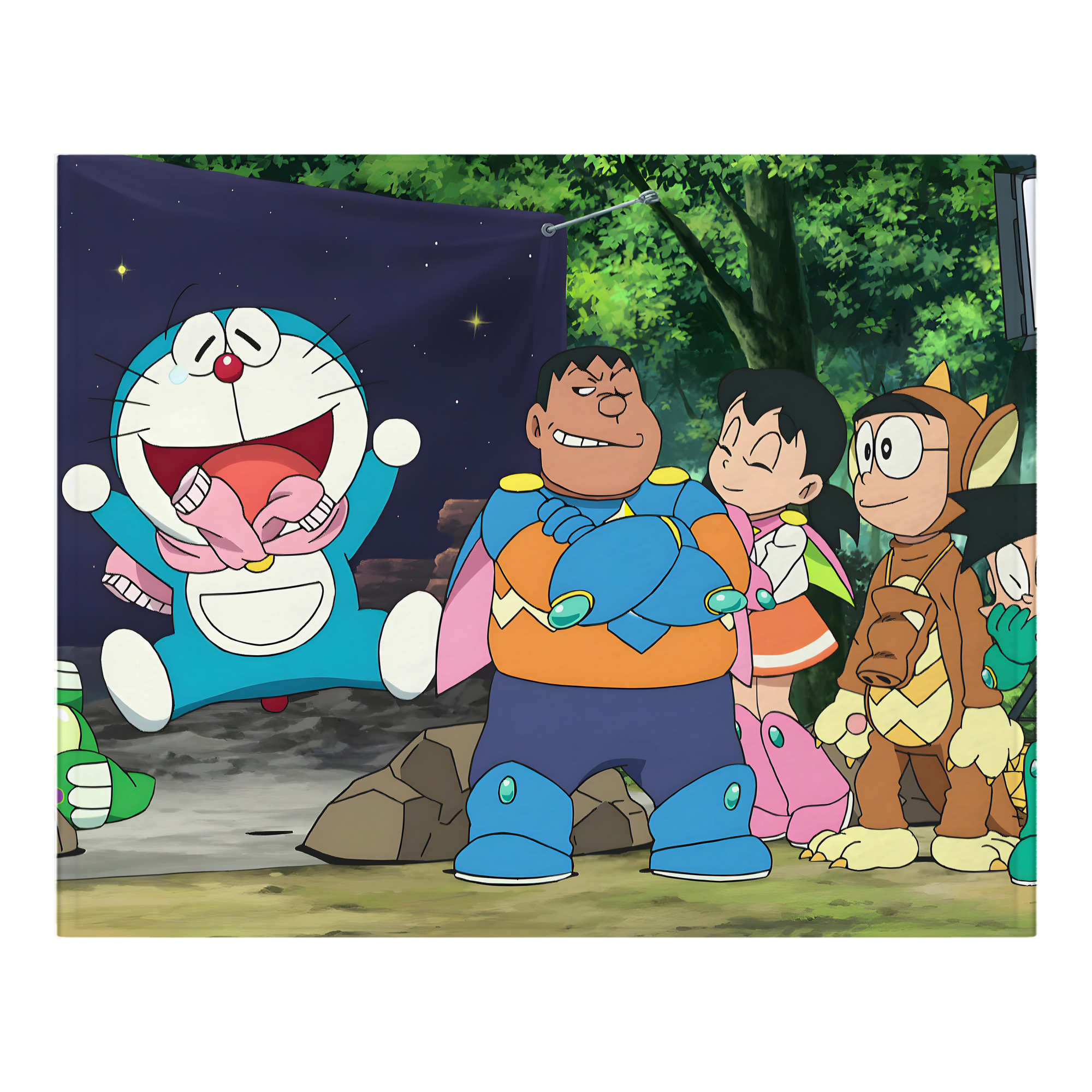 （画像用） ドラえもん Doraemon フランネルブランケット・多サイズ対応（横型）