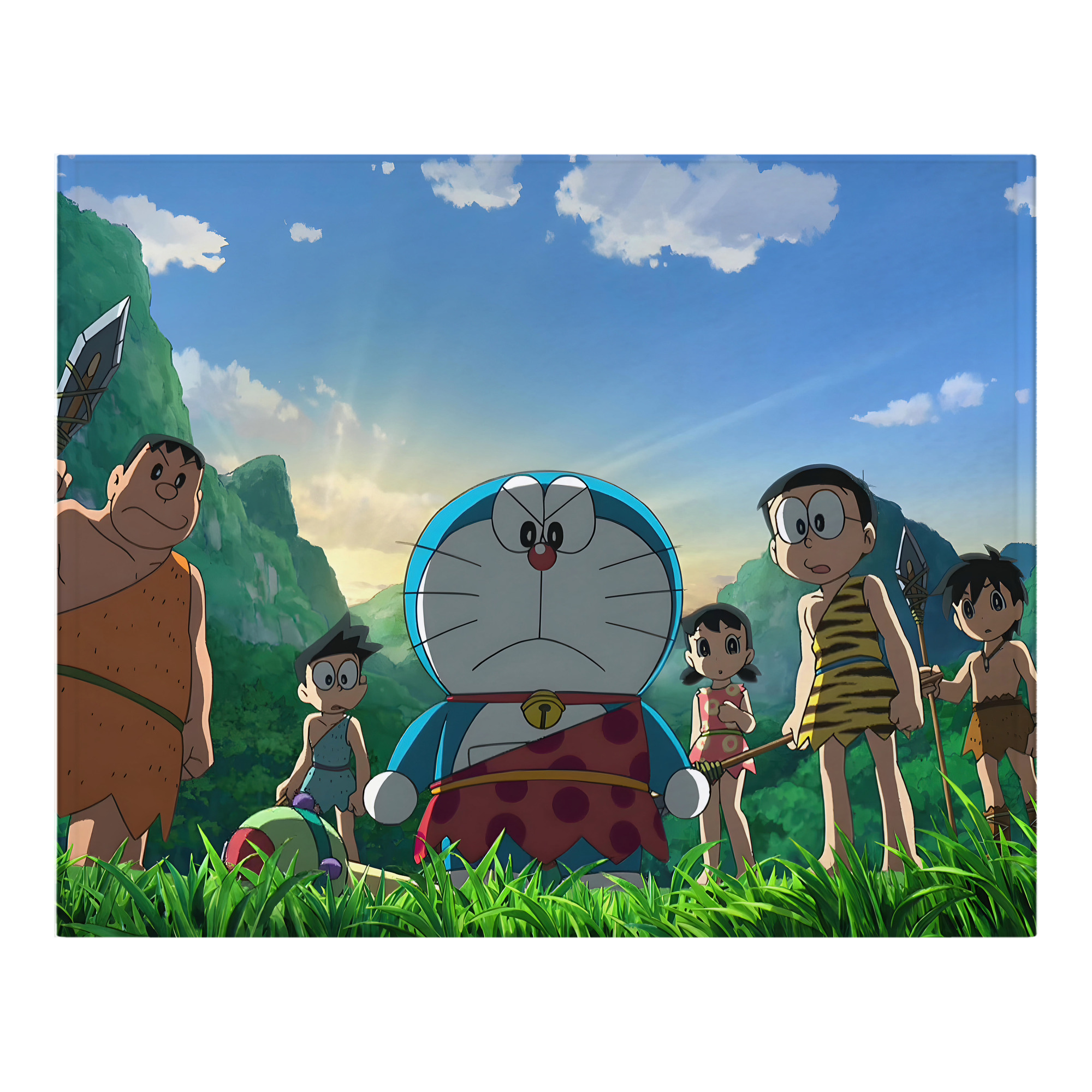 （画像用） ドラえもん Doraemon フランネルブランケット・多サイズ対応（横型）