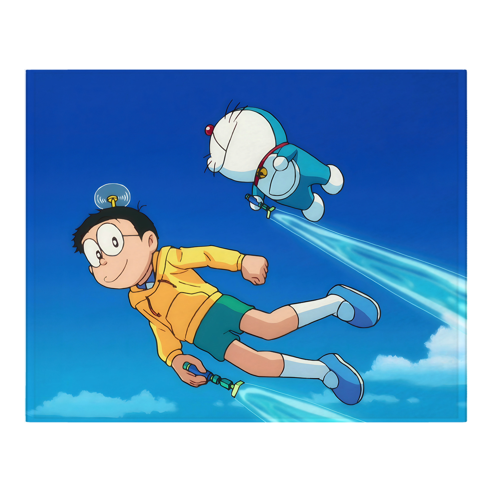 （画像用） ドラえもん Doraemon フランネルブランケット・多サイズ対応（横型）