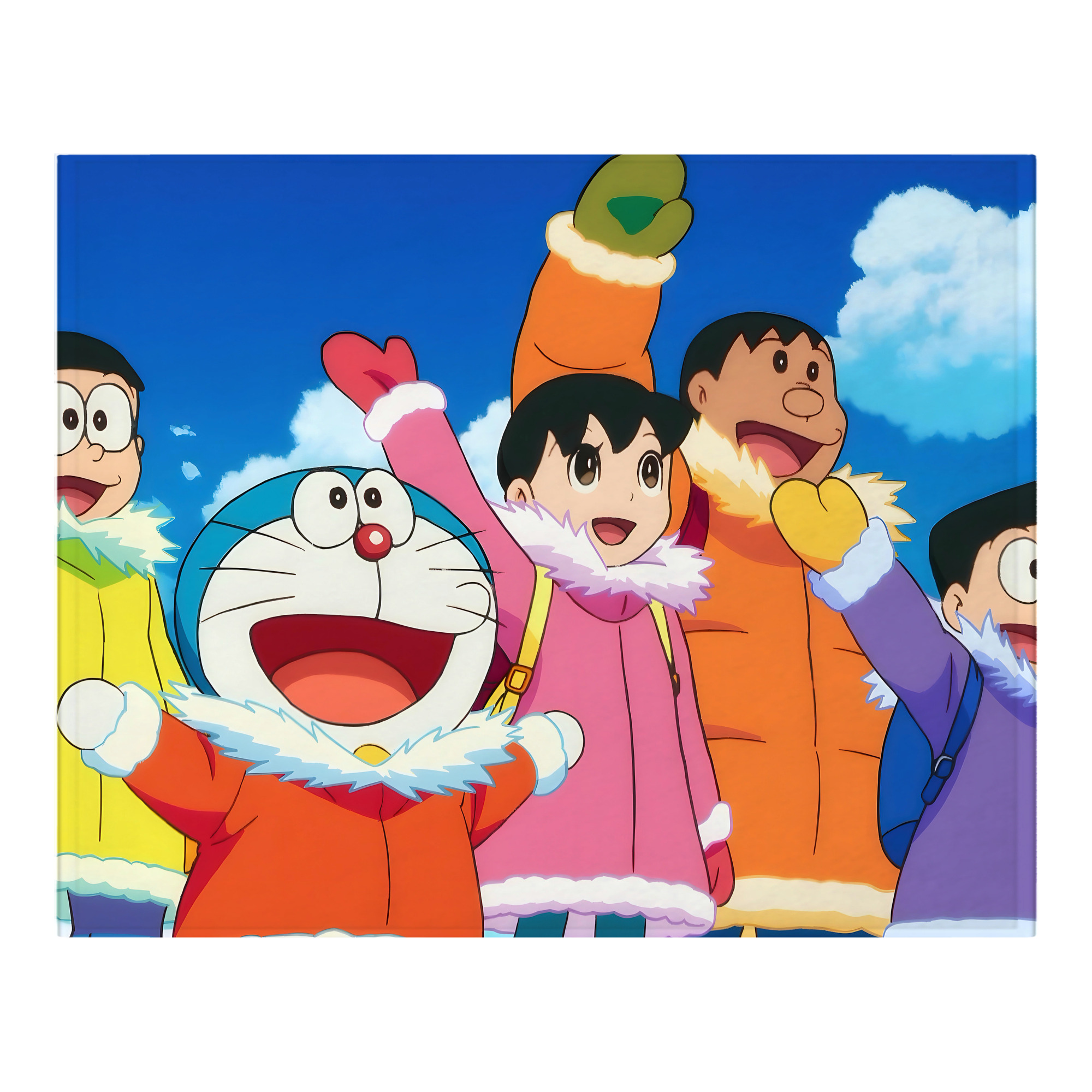 （画像用） ドラえもん Doraemon フランネルブランケット・多サイズ対応（横型）