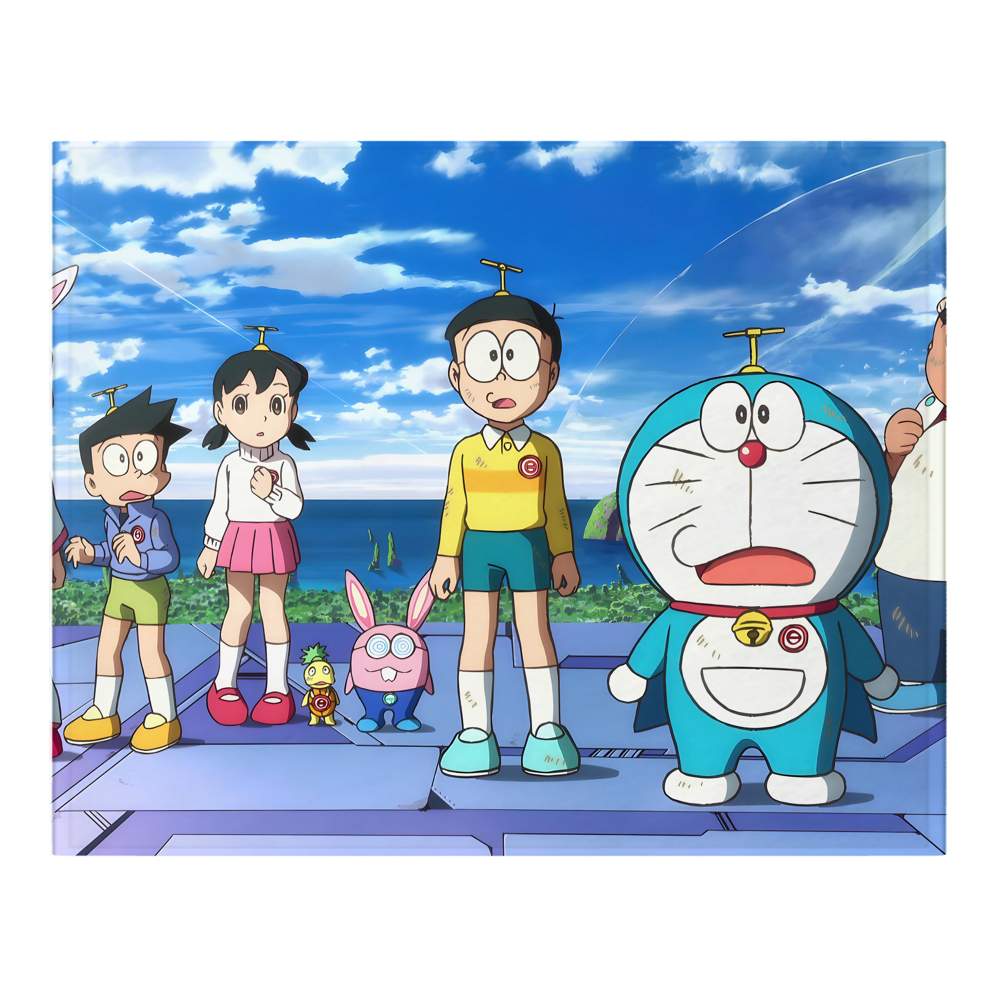 （画像用） ドラえもん Doraemon フランネルブランケット・多サイズ対応（横型）