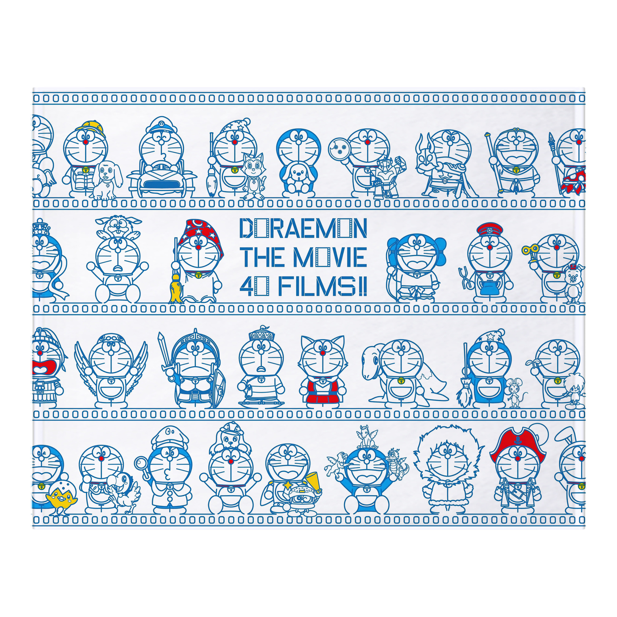 （画像用） ドラえもん Doraemon フランネルブランケット・多サイズ対応（横型）