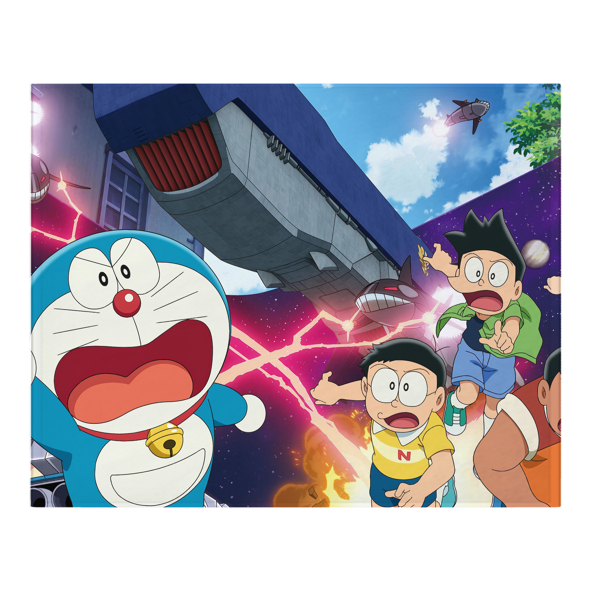 （画像用） ドラえもん Doraemon フランネルブランケット・多サイズ対応（横型）