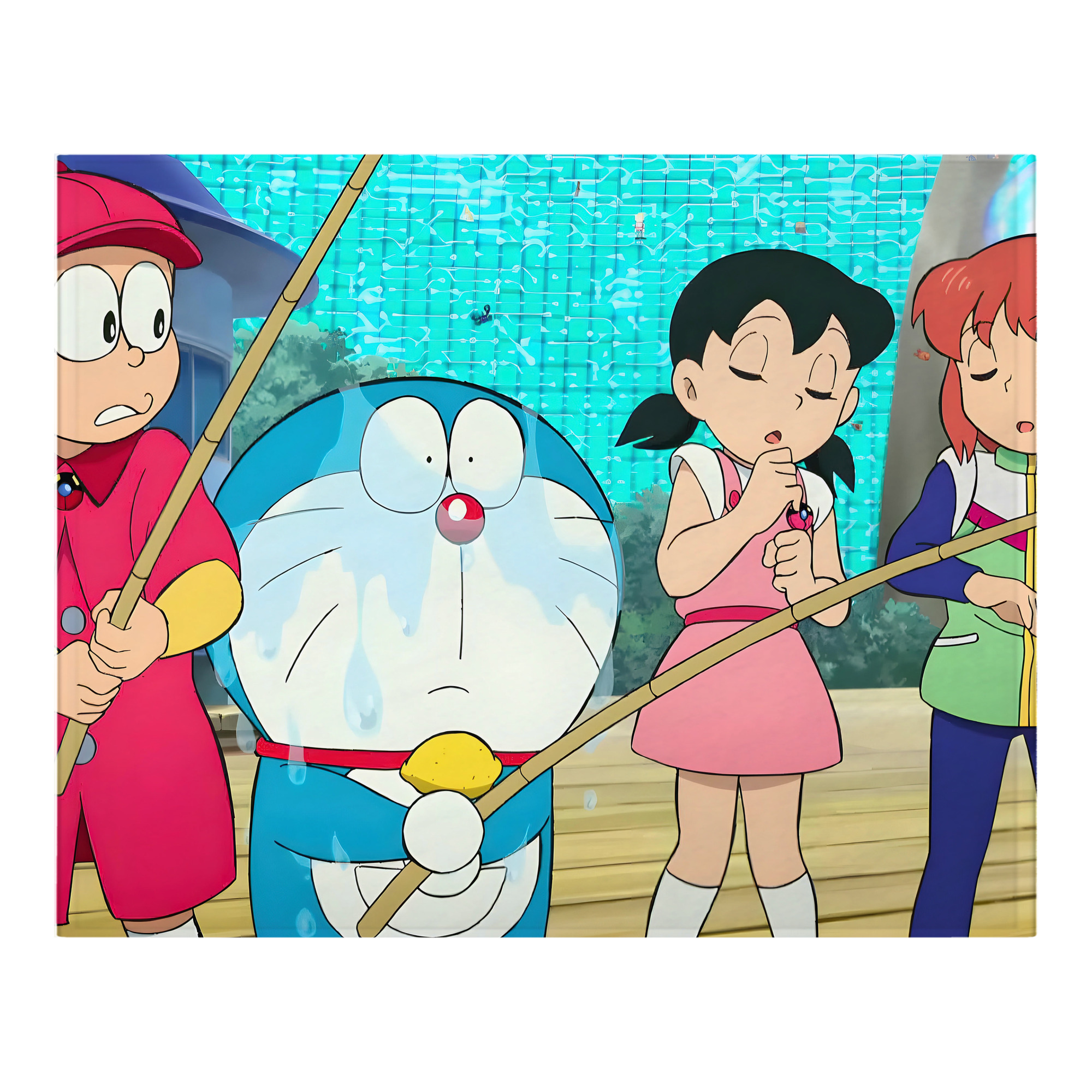 （画像用） ドラえもん Doraemon フランネルブランケット・多サイズ対応（横型）
