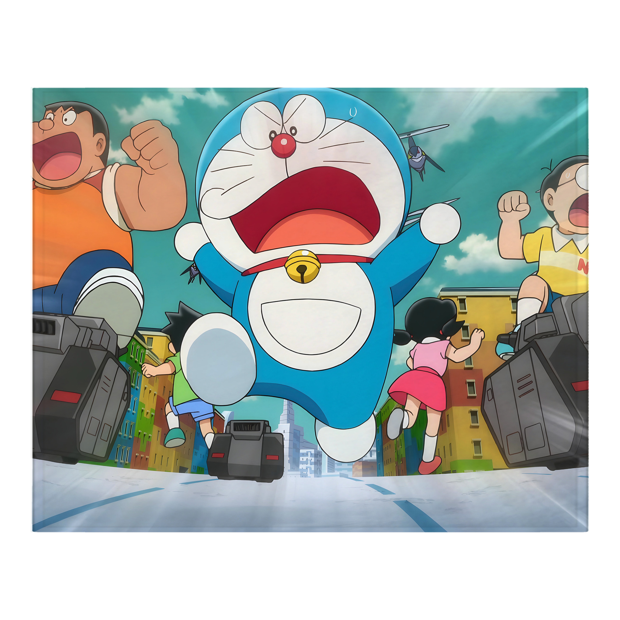 （画像用） ドラえもん Doraemon フランネルブランケット・多サイズ対応（横型）