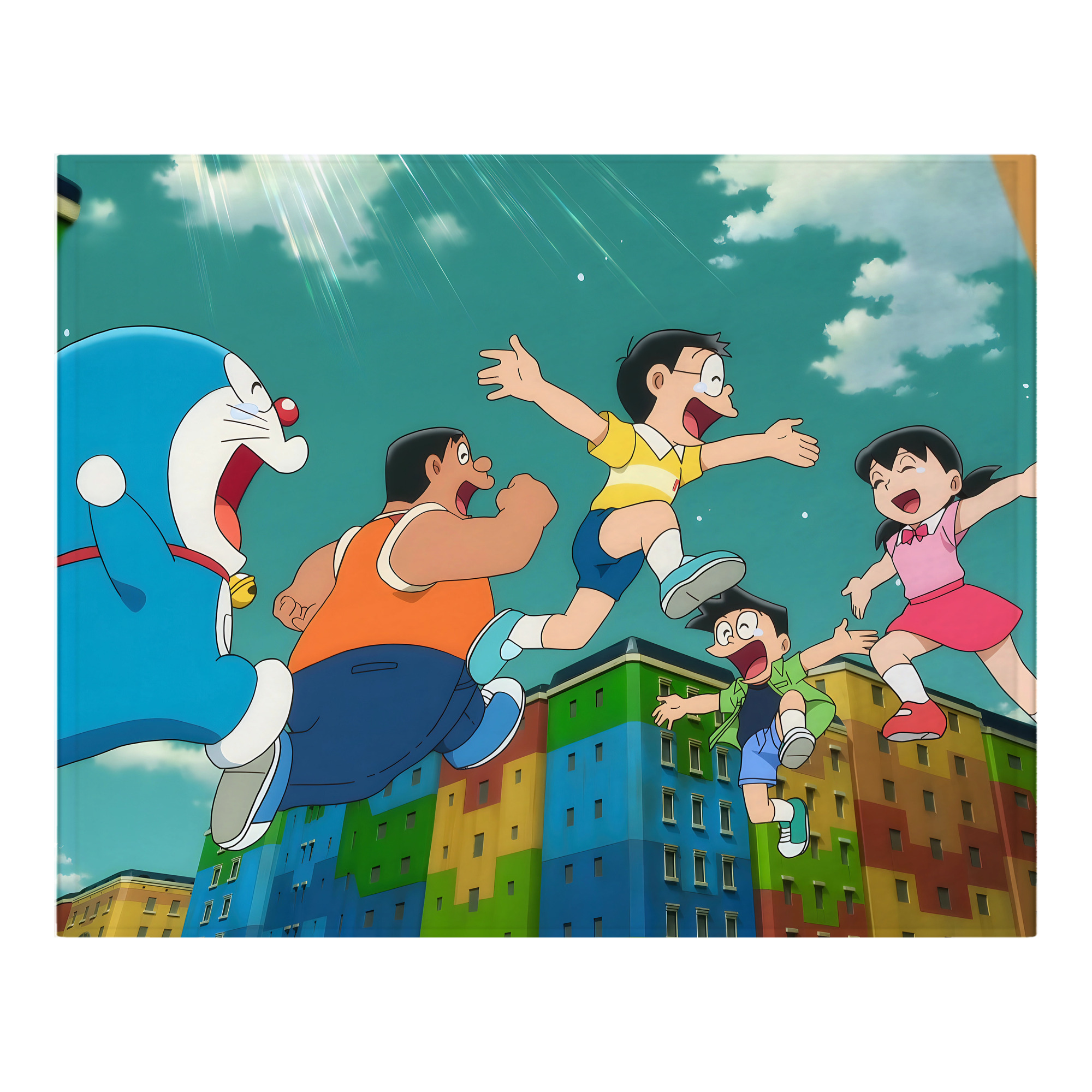 （画像用） ドラえもん Doraemon フランネルブランケット・多サイズ対応（横型）
