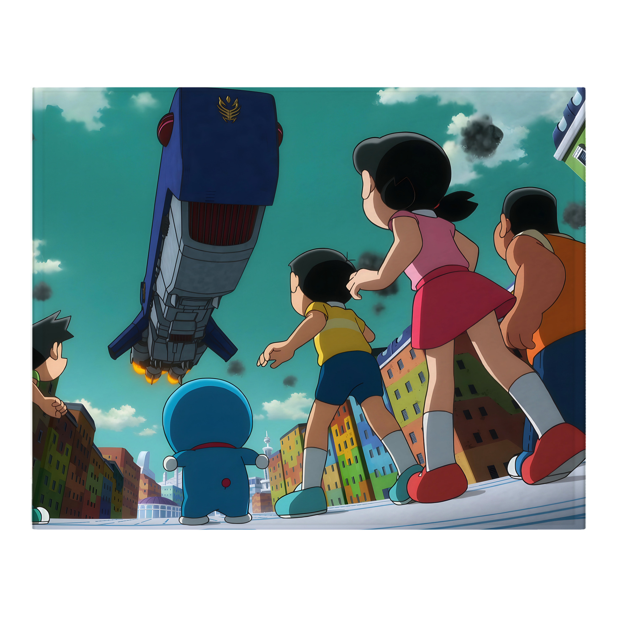 （画像用） ドラえもん Doraemon フランネルブランケット・多サイズ対応（横型）
