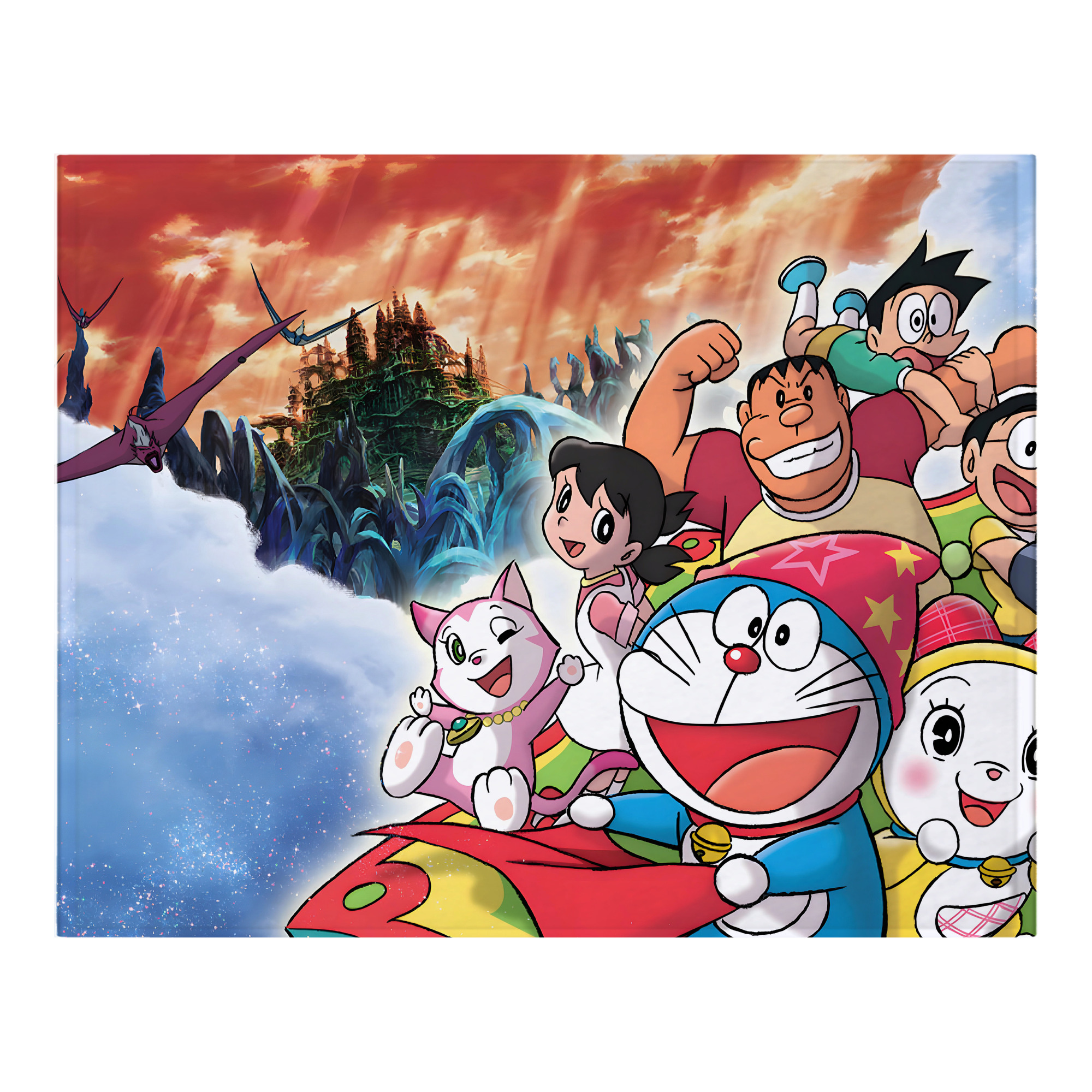 （画像用） ドラえもん Doraemon フランネルブランケット・多サイズ対応（横型）