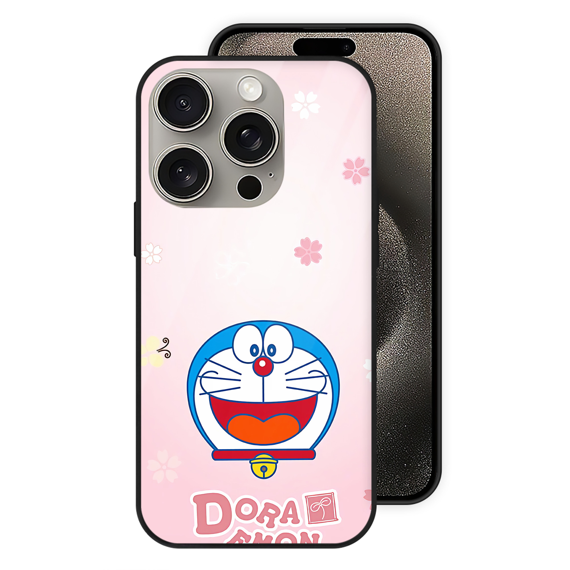 （画像用） ドラえもん Doraemon 【iPhone15Pro対応】スマホケース 耐衝撃＆黄変防止 背面ガラス