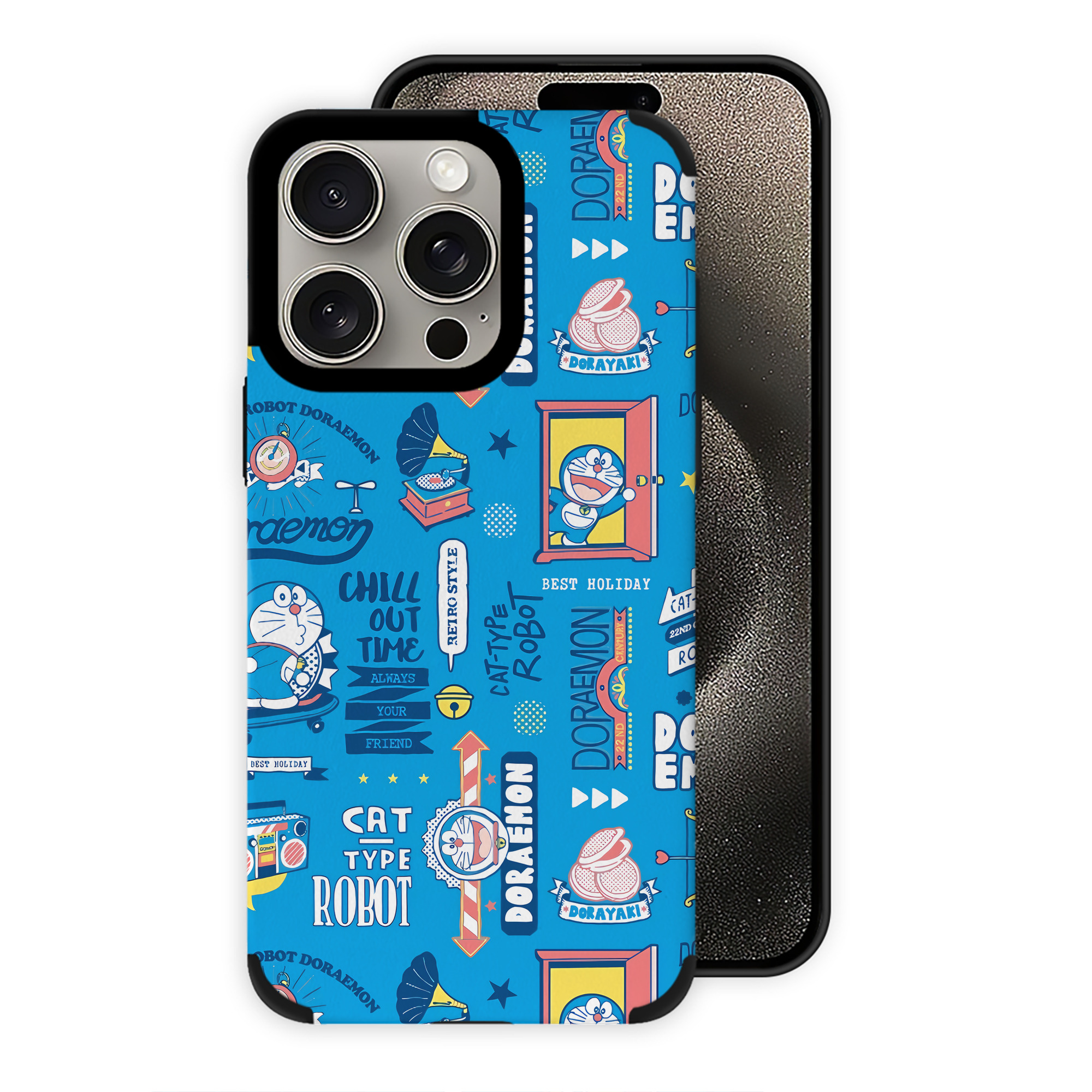 （画像用） ドラえもん Doraemon 【iPhone15ProMax対応】 PUレザー スマホケース 耐衝撃＆黄変防止