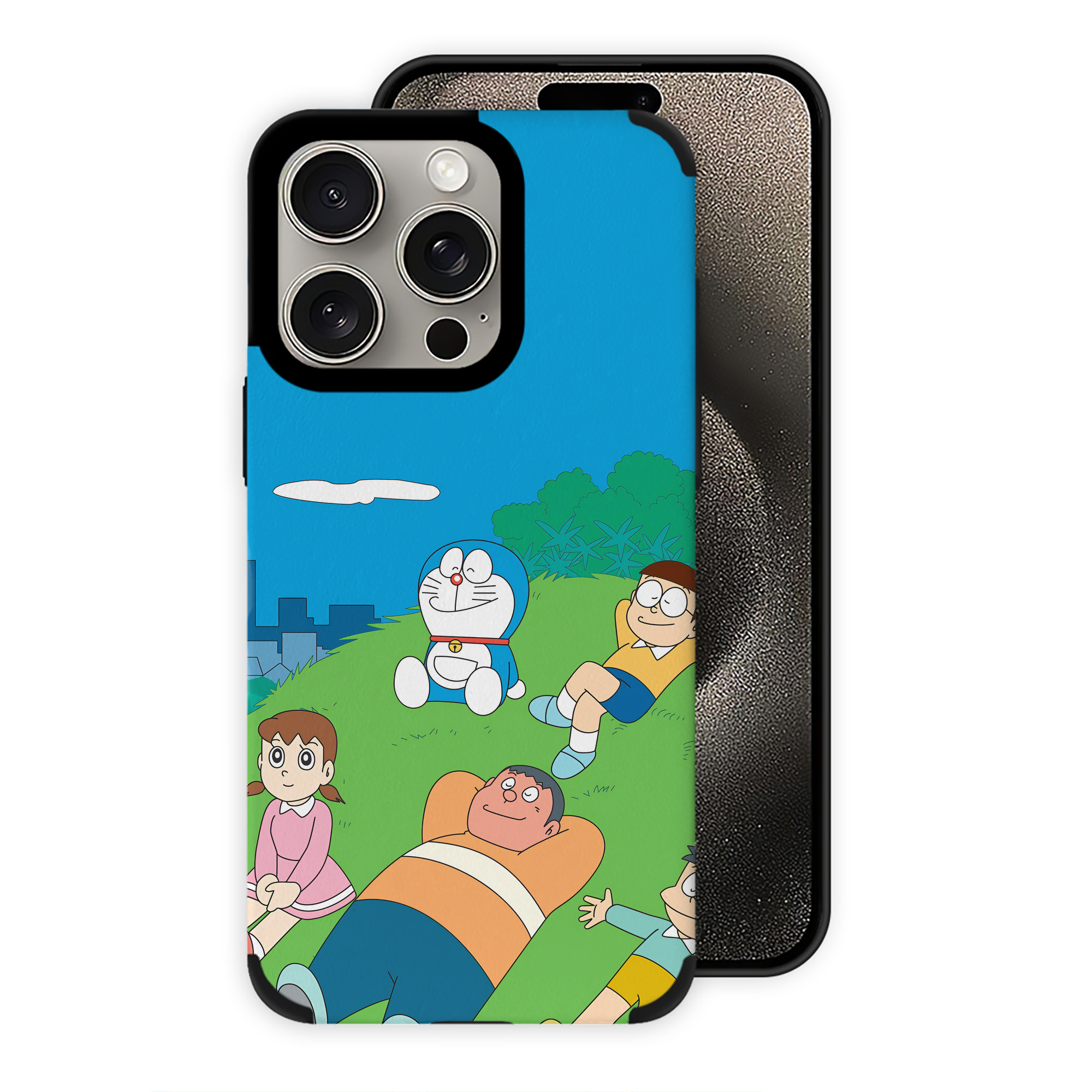 （画像用） ドラえもん Doraemon 【iPhone15ProMax対応】 PUレザー スマホケース 耐衝撃＆黄変防止