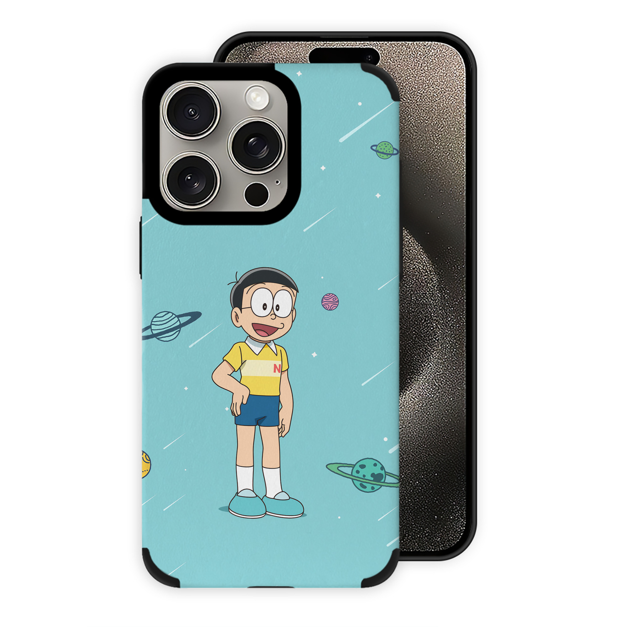 （画像用） ドラえもん Doraemon 【iPhone15ProMax対応】 PUレザー スマホケース 耐衝撃＆黄変防止