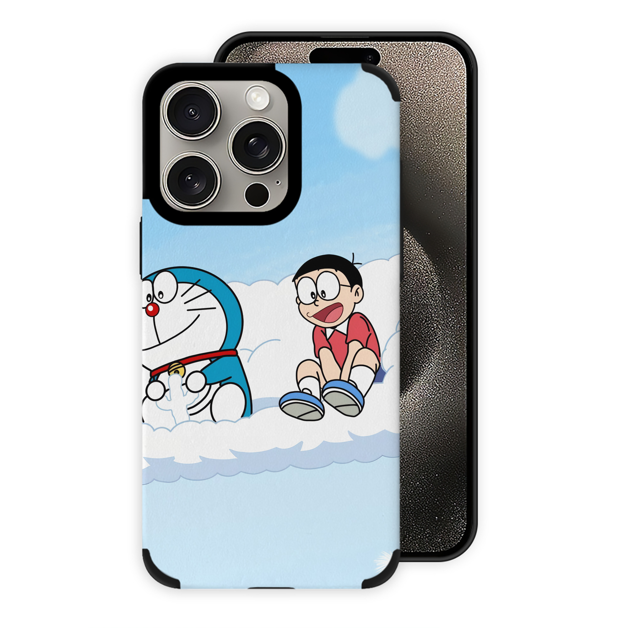 （画像用） ドラえもん Doraemon 【iPhone15ProMax対応】 PUレザー スマホケース 耐衝撃＆黄変防止