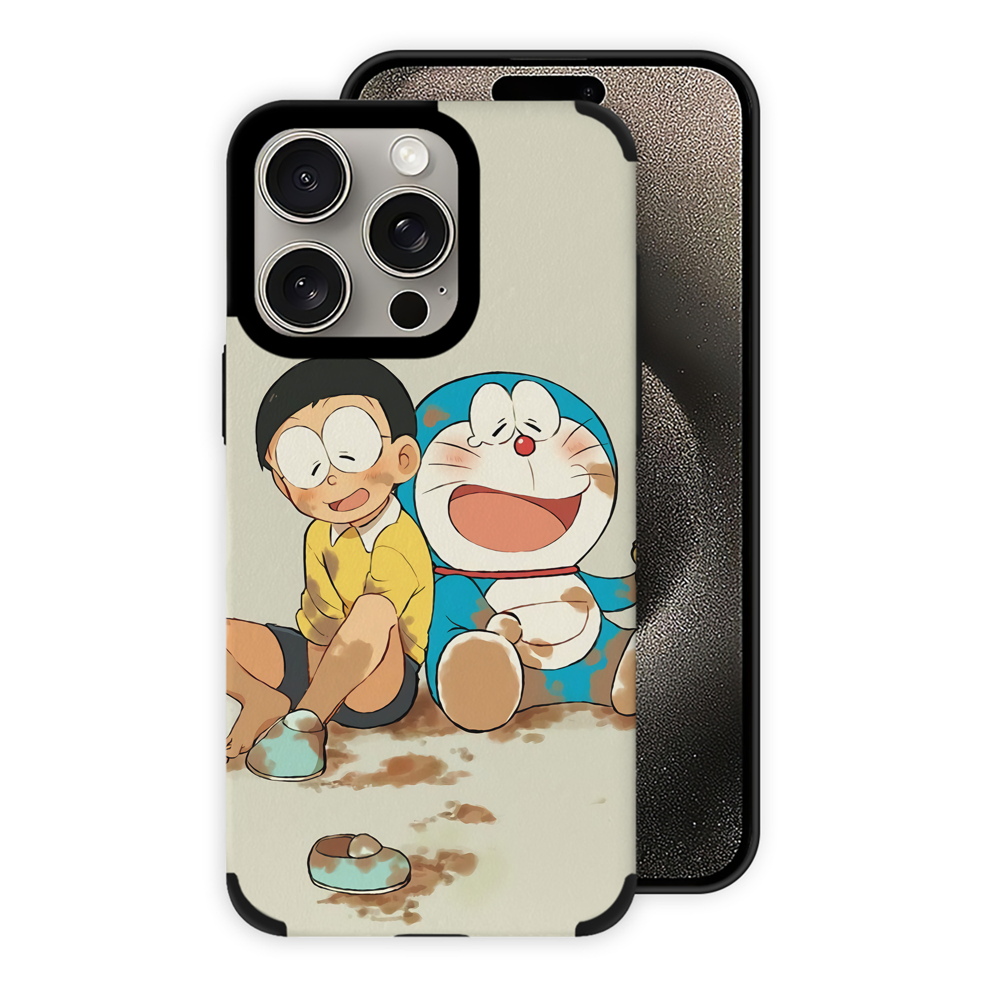 （画像用） ドラえもん Doraemon 【iPhone15ProMax対応】 PUレザー スマホケース 耐衝撃＆黄変防止