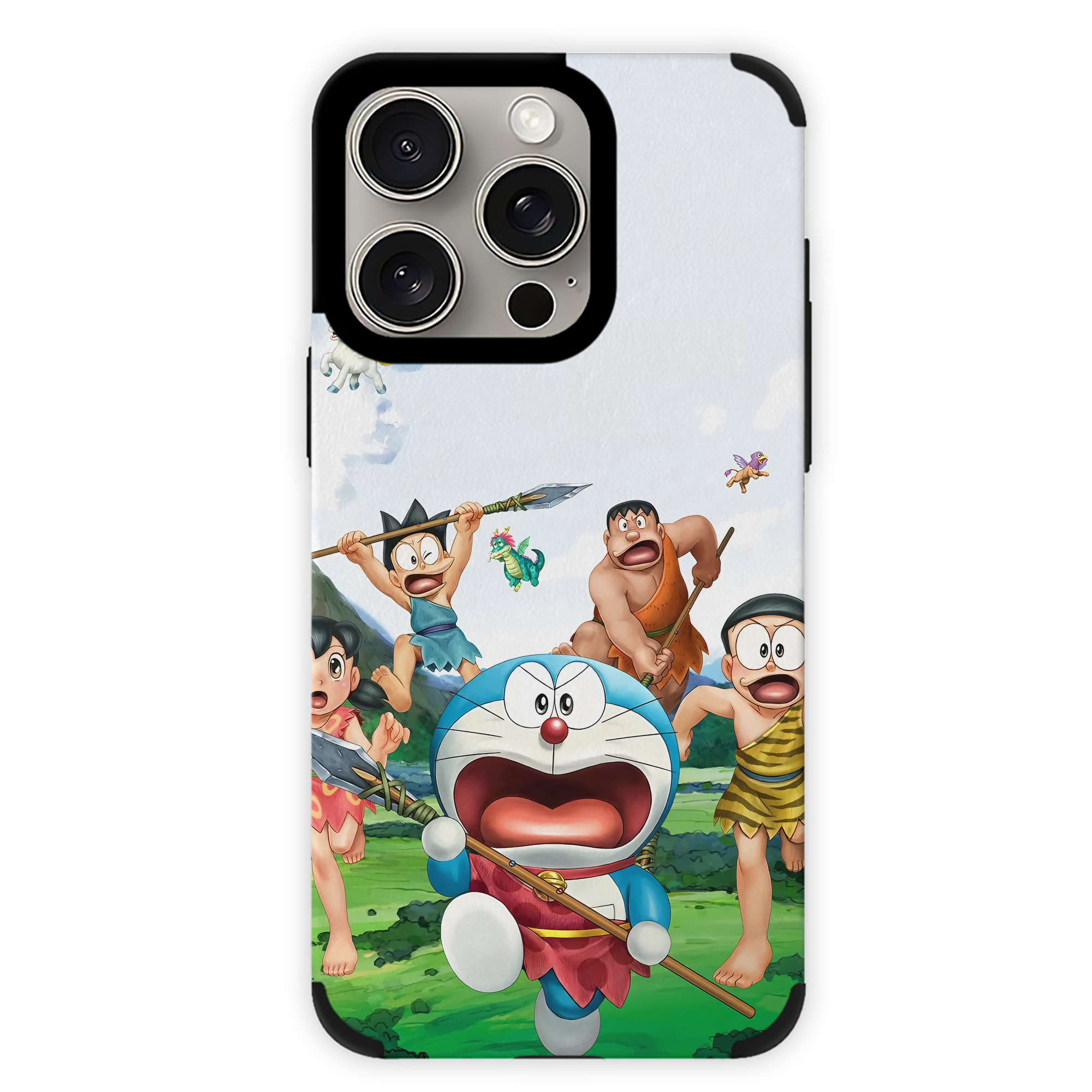 （画像用） ドラえもん Doraemon 【iPhone15ProMax対応】 PUレザー スマホケース 耐衝撃＆黄変防止