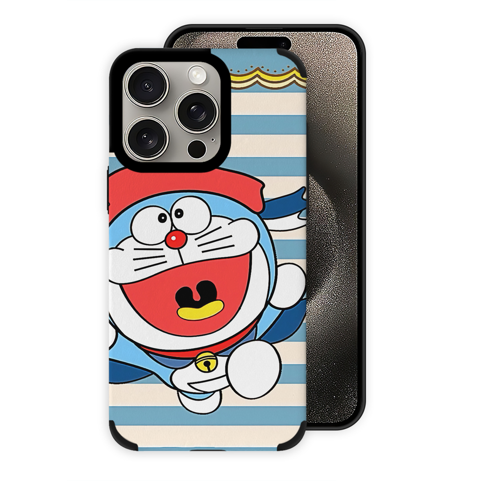 （画像用） ドラえもん Doraemon 【iPhone15ProMax対応】 PUレザー スマホケース 耐衝撃＆黄変防止