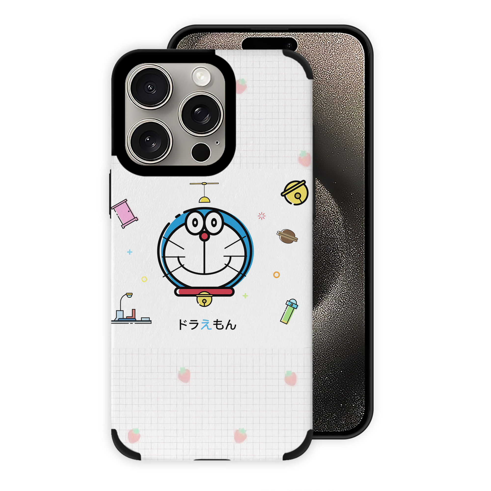 （画像用） ドラえもん Doraemon 【iPhone15ProMax対応】 PUレザー スマホケース 耐衝撃＆黄変防止