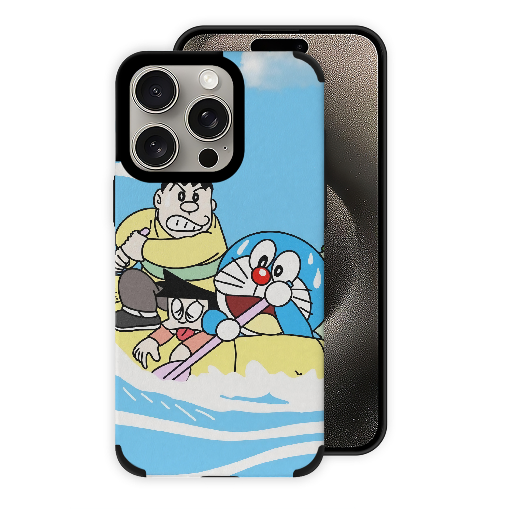 （画像用） ドラえもん Doraemon 【iPhone15ProMax対応】 PUレザー スマホケース 耐衝撃＆黄変防止