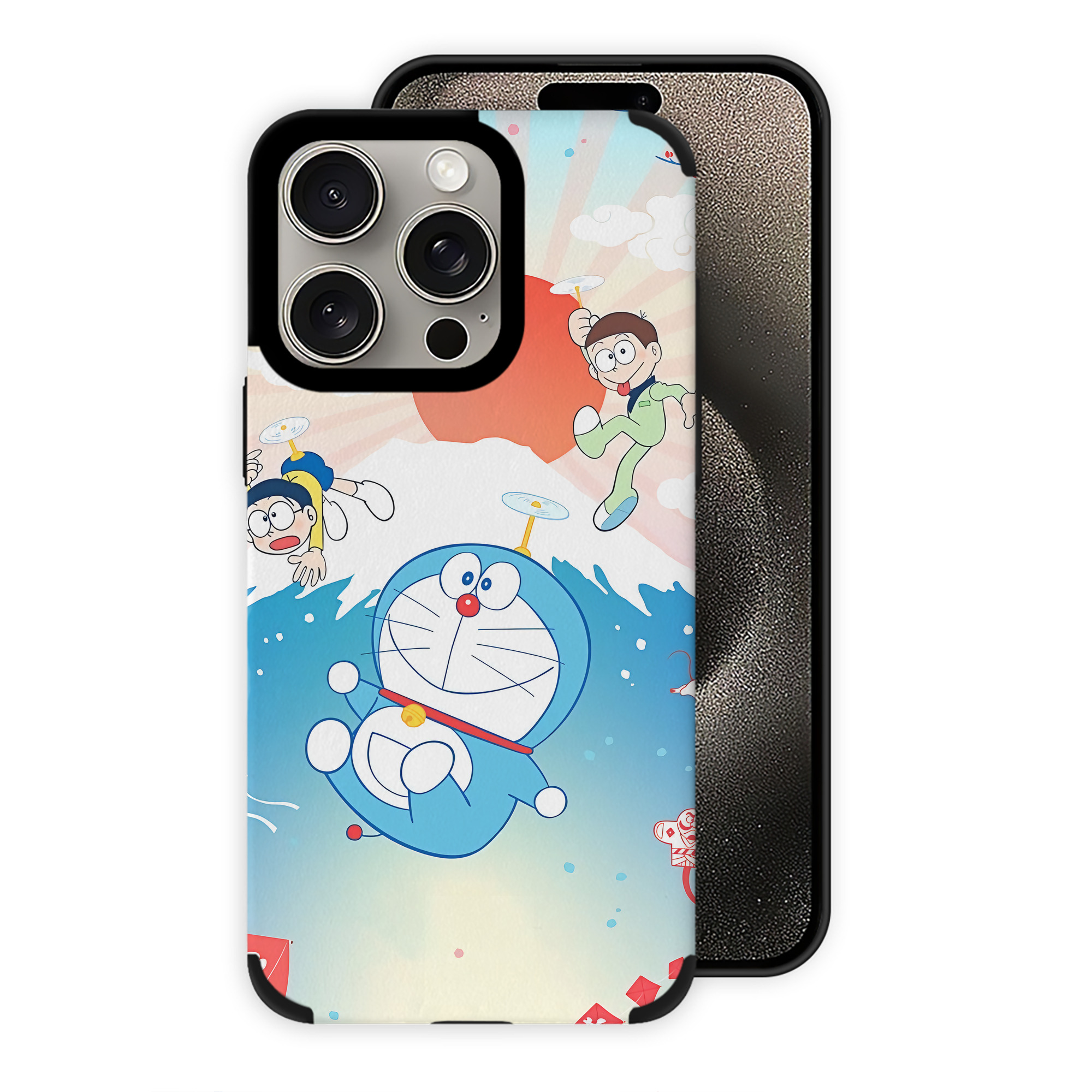 （画像用） ドラえもん Doraemon 【iPhone15ProMax対応】 PUレザー スマホケース 耐衝撃＆黄変防止