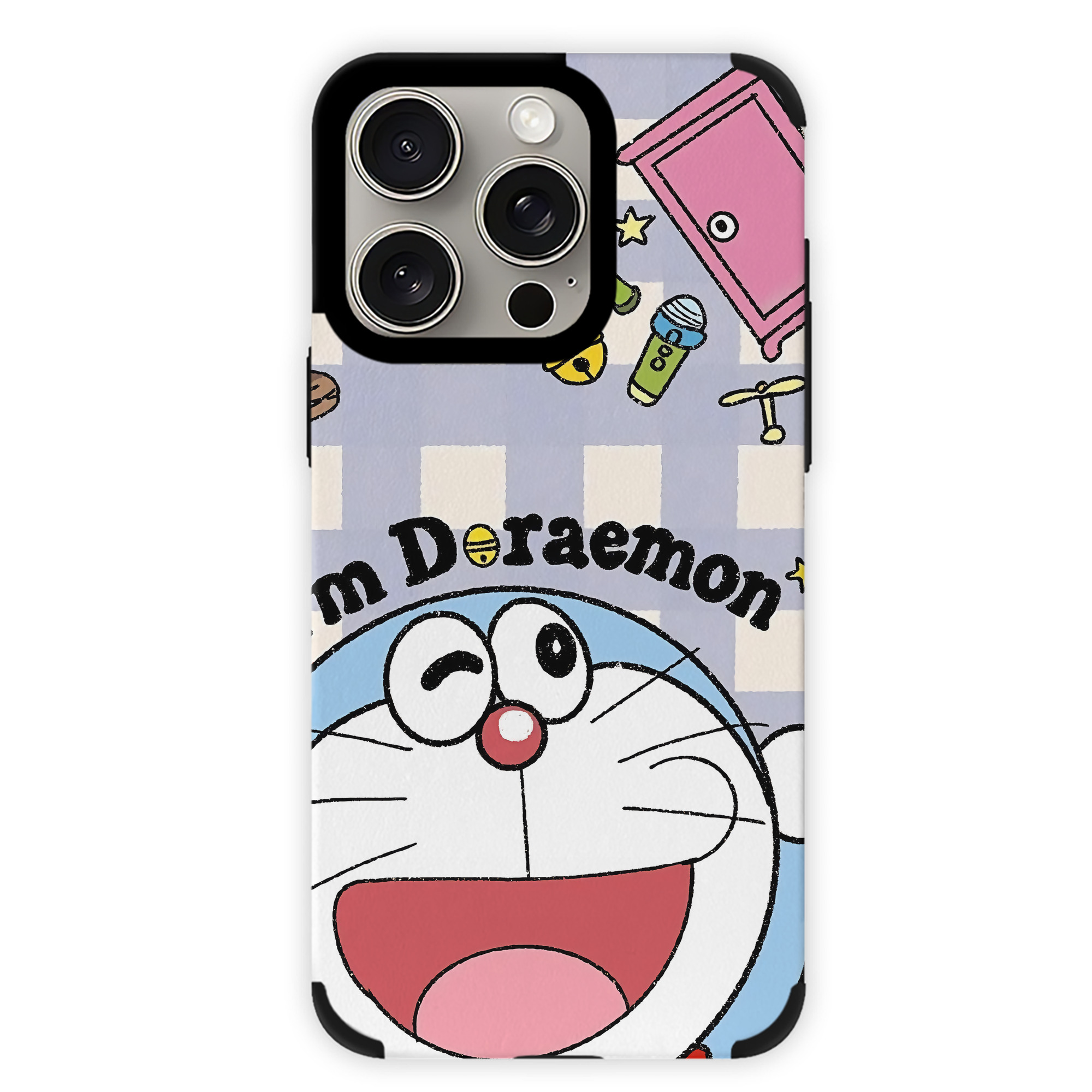 （画像用） ドラえもん Doraemon 【iPhone15ProMax対応】 PUレザー スマホケース 耐衝撃＆黄変防止
