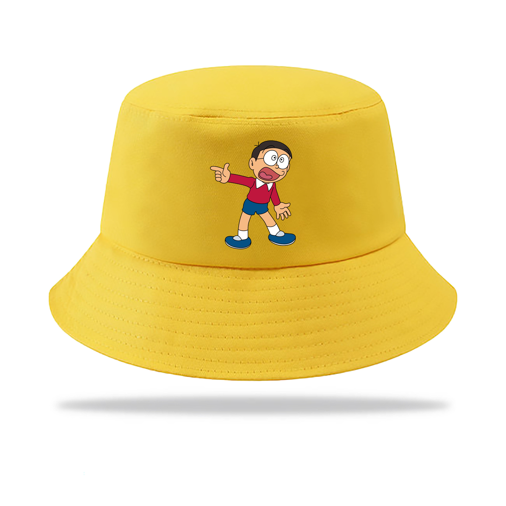 （画像用） ドラえもん 野比 のび太 Doraemon Nobita Nobi アウトドア日除けバケットハット