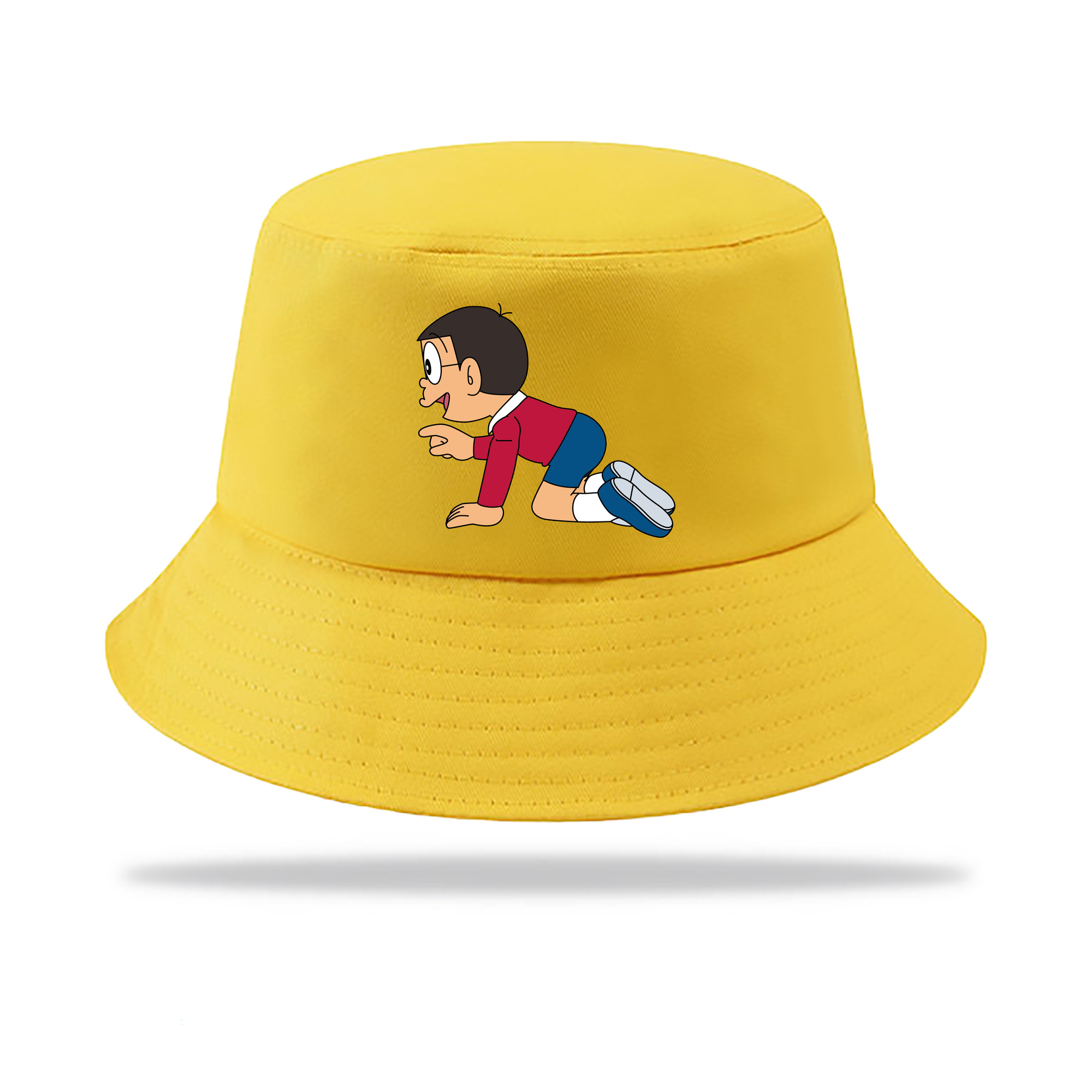 （画像用） ドラえもん 野比 のび太 Doraemon Nobita Nobi アウトドア日除けバケットハット