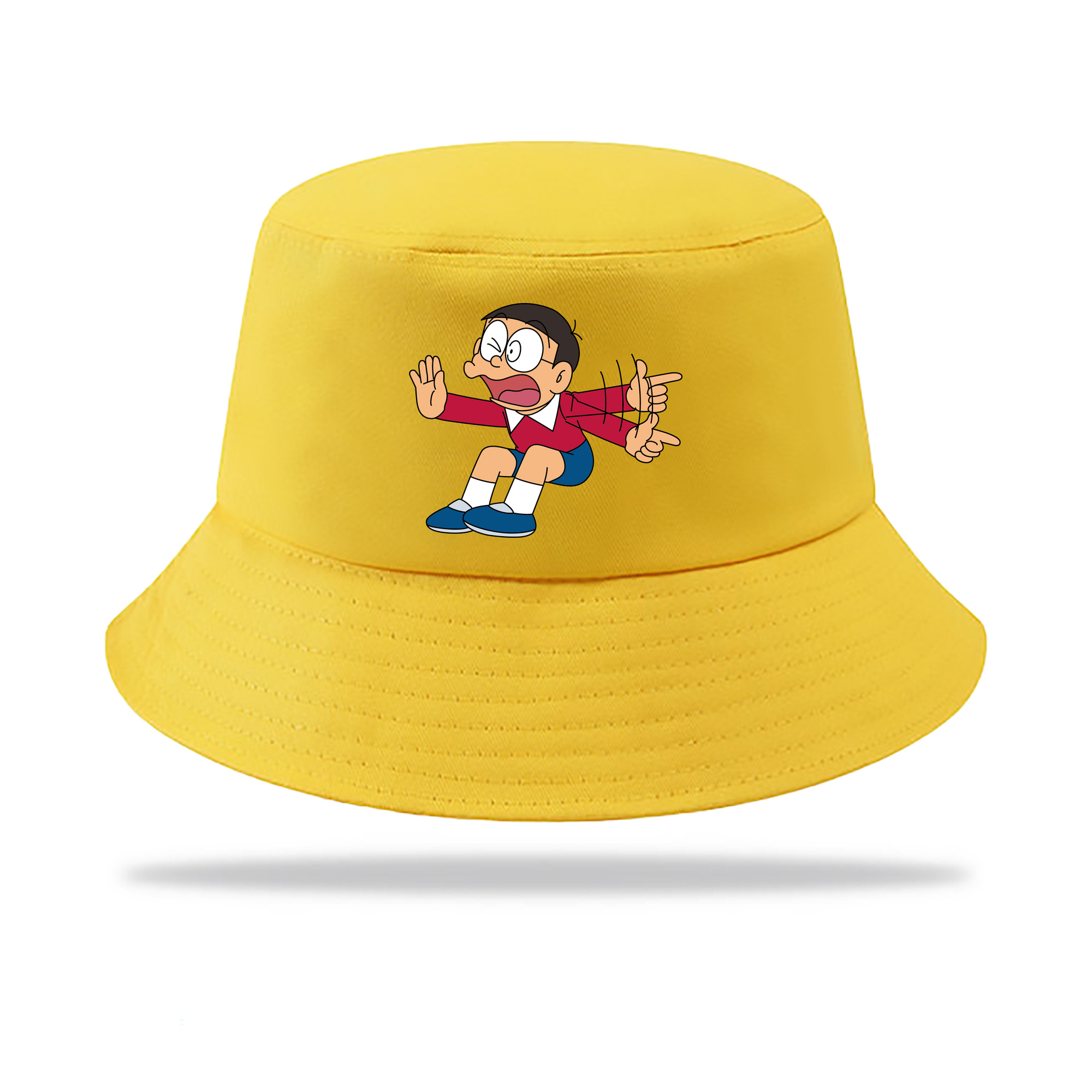 （画像用） ドラえもん 野比 のび太 Doraemon Nobita Nobi アウトドア日除けバケットハット