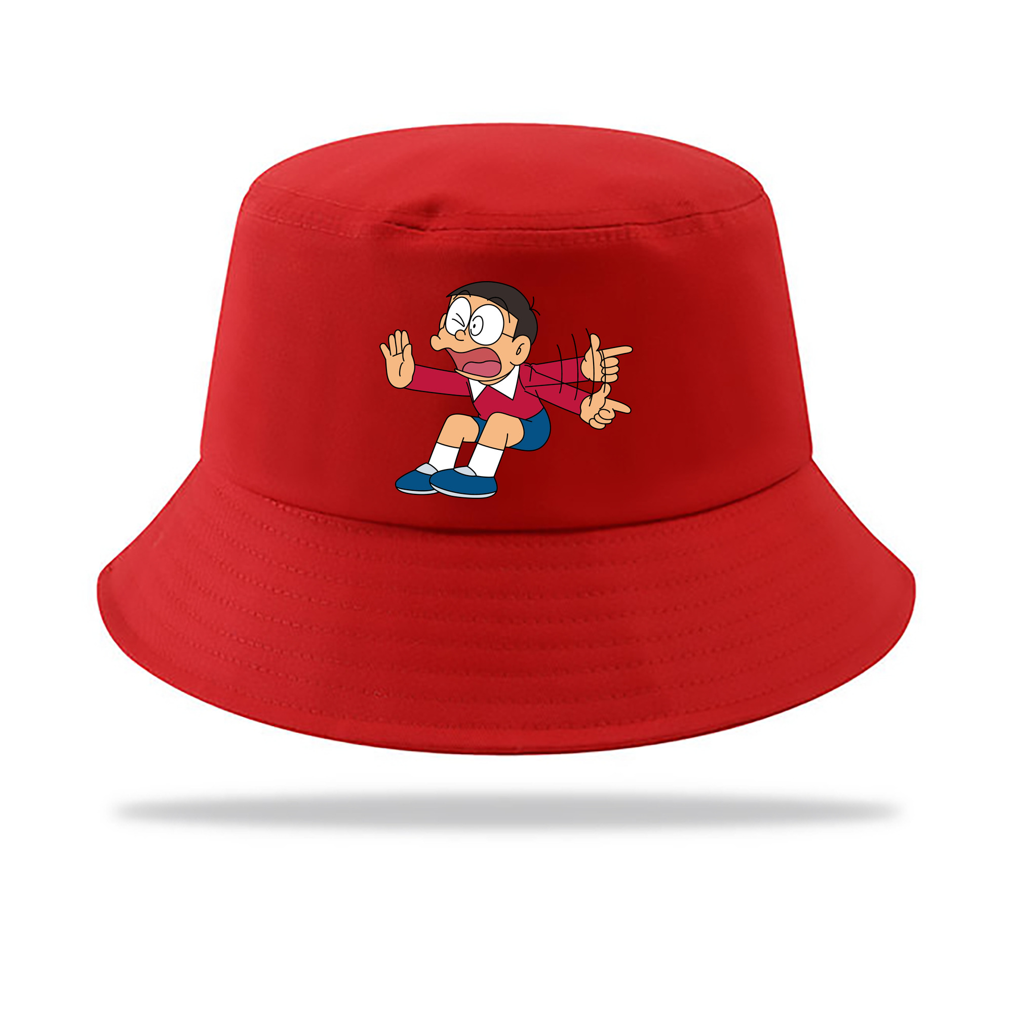 （画像用） ドラえもん 野比 のび太 Doraemon Nobita Nobi アウトドア日除けバケットハット