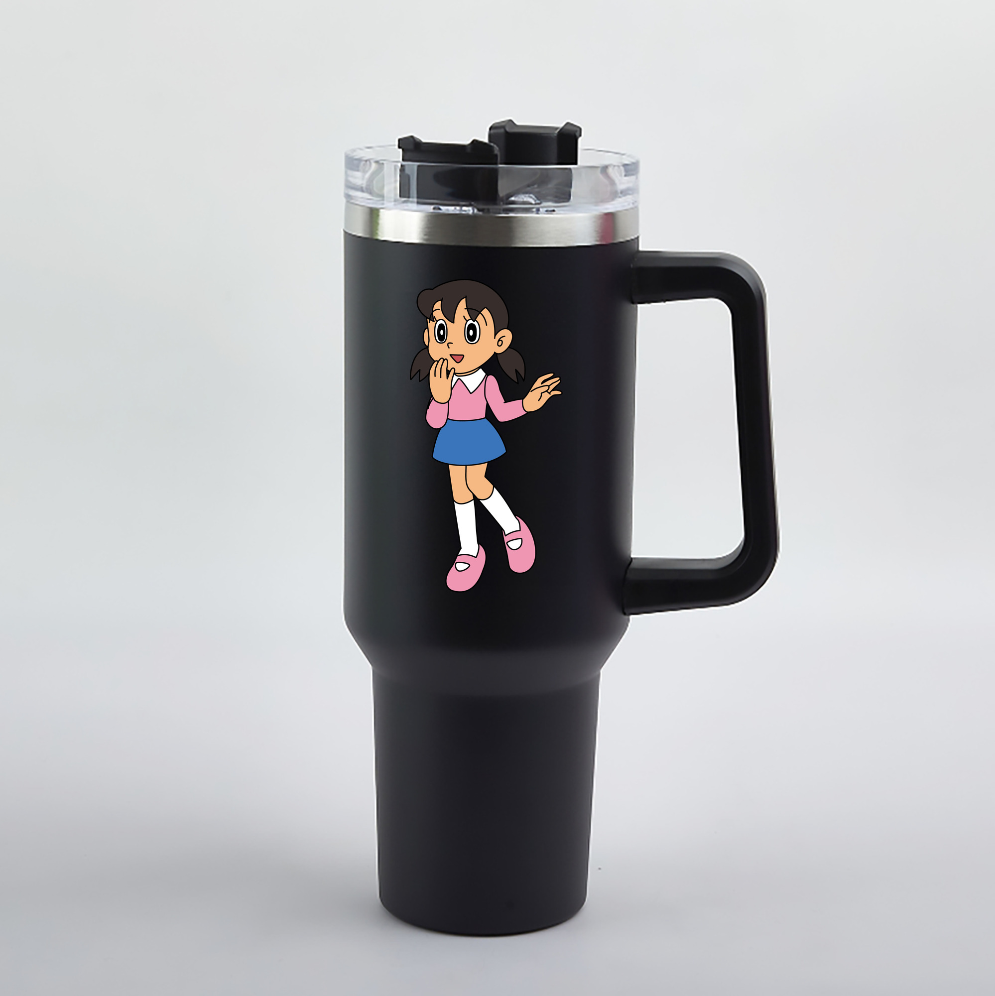（画像用） ドラえもん みなもと しずか Doraemon Shizuka Minamoto 1200mL車用タンブラー（カラープリント）