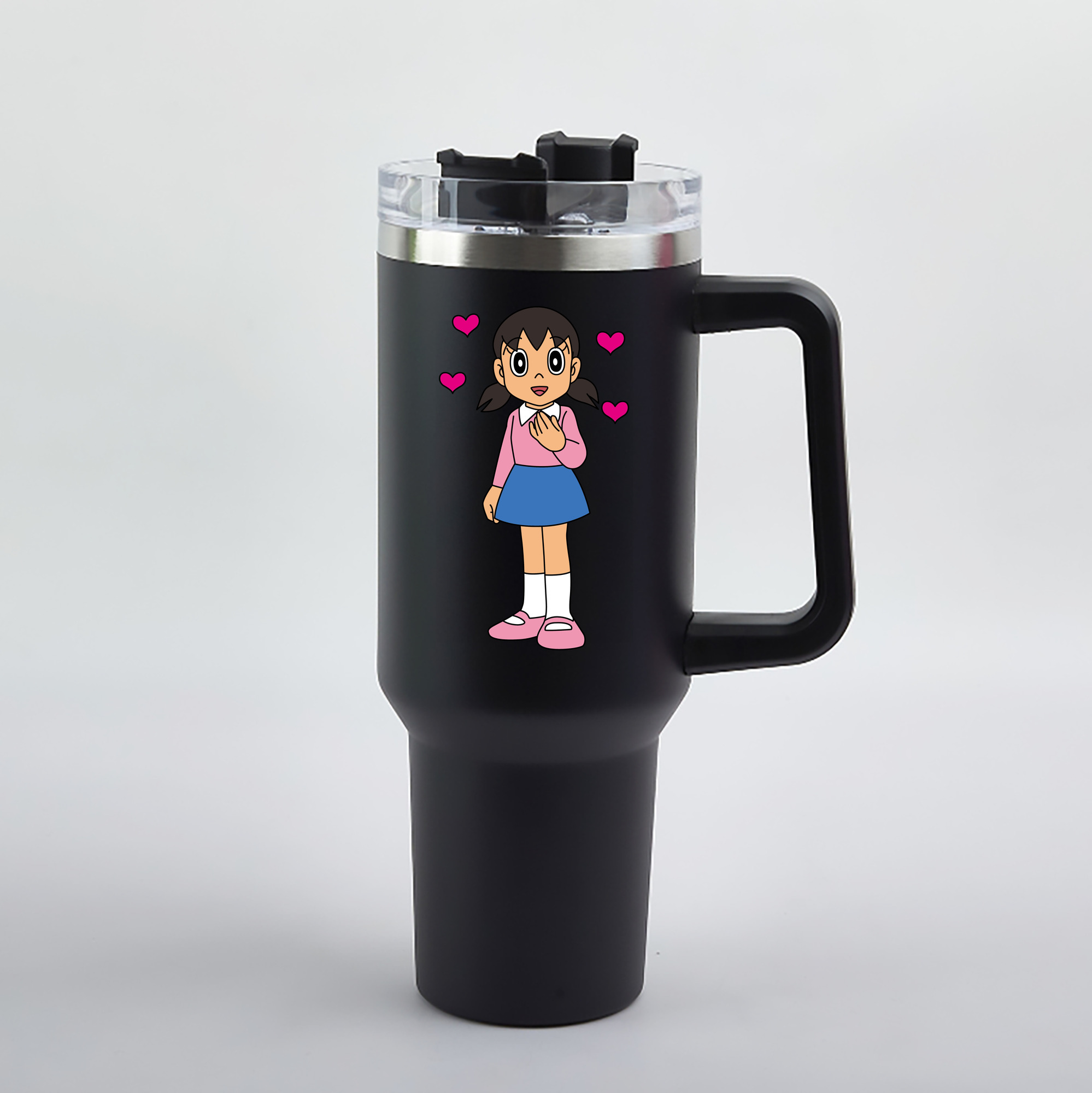 （画像用） ドラえもん みなもと しずか Doraemon Shizuka Minamoto 1200mL車用タンブラー（カラープリント）