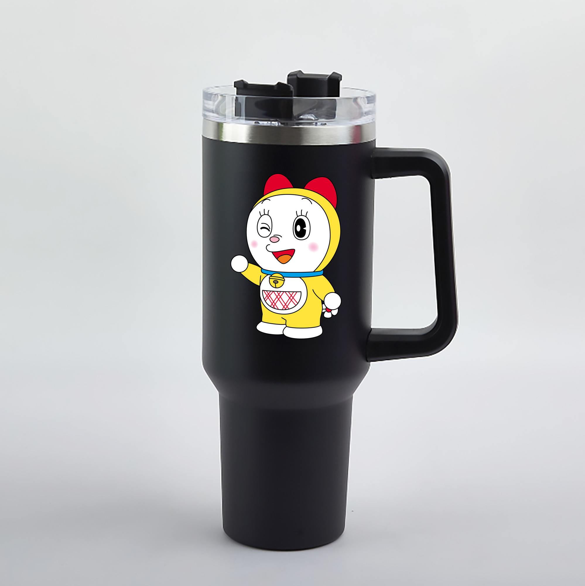 （画像用） ドラえもん ドラミ Doraemon Dorami 1200mL車用タンブラー（カラープリント）
