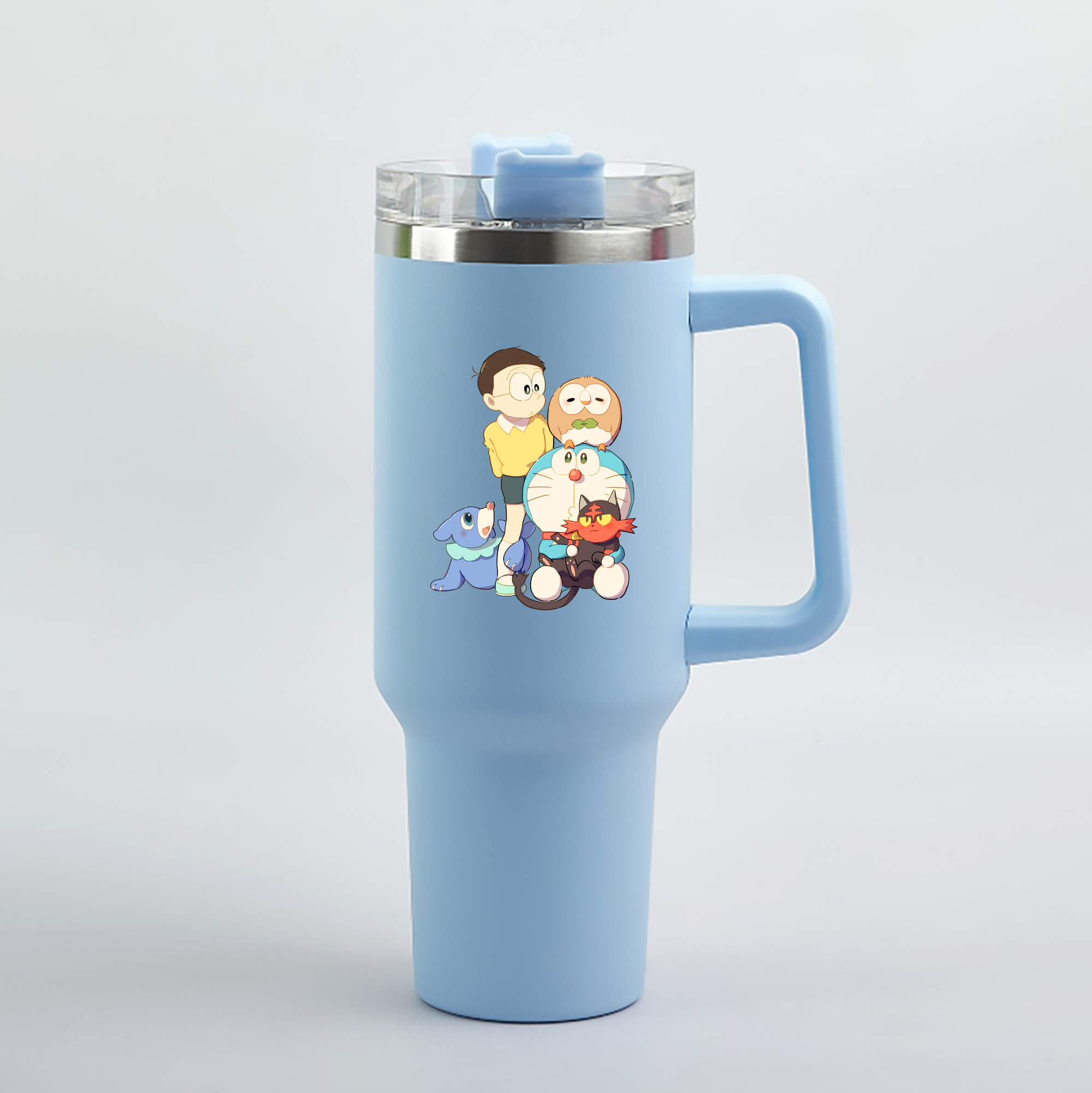 （画像用） ドラえもん Doraemon 1200mL車用タンブラー（カラープリント）