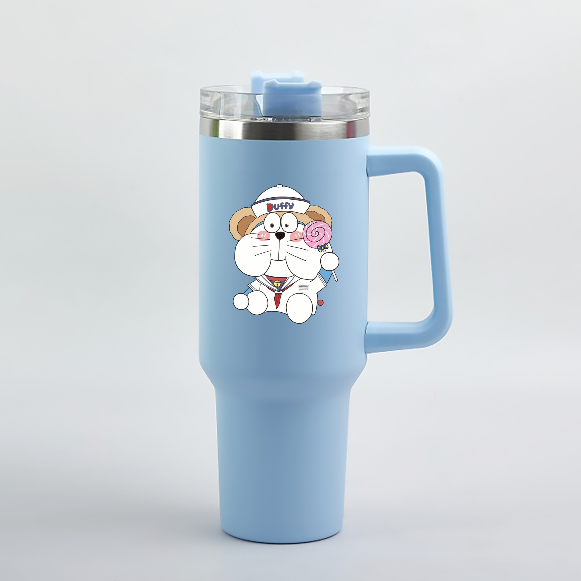 （画像用） ドラえもん Doraemon 1200mL車用タンブラー（カラープリント）