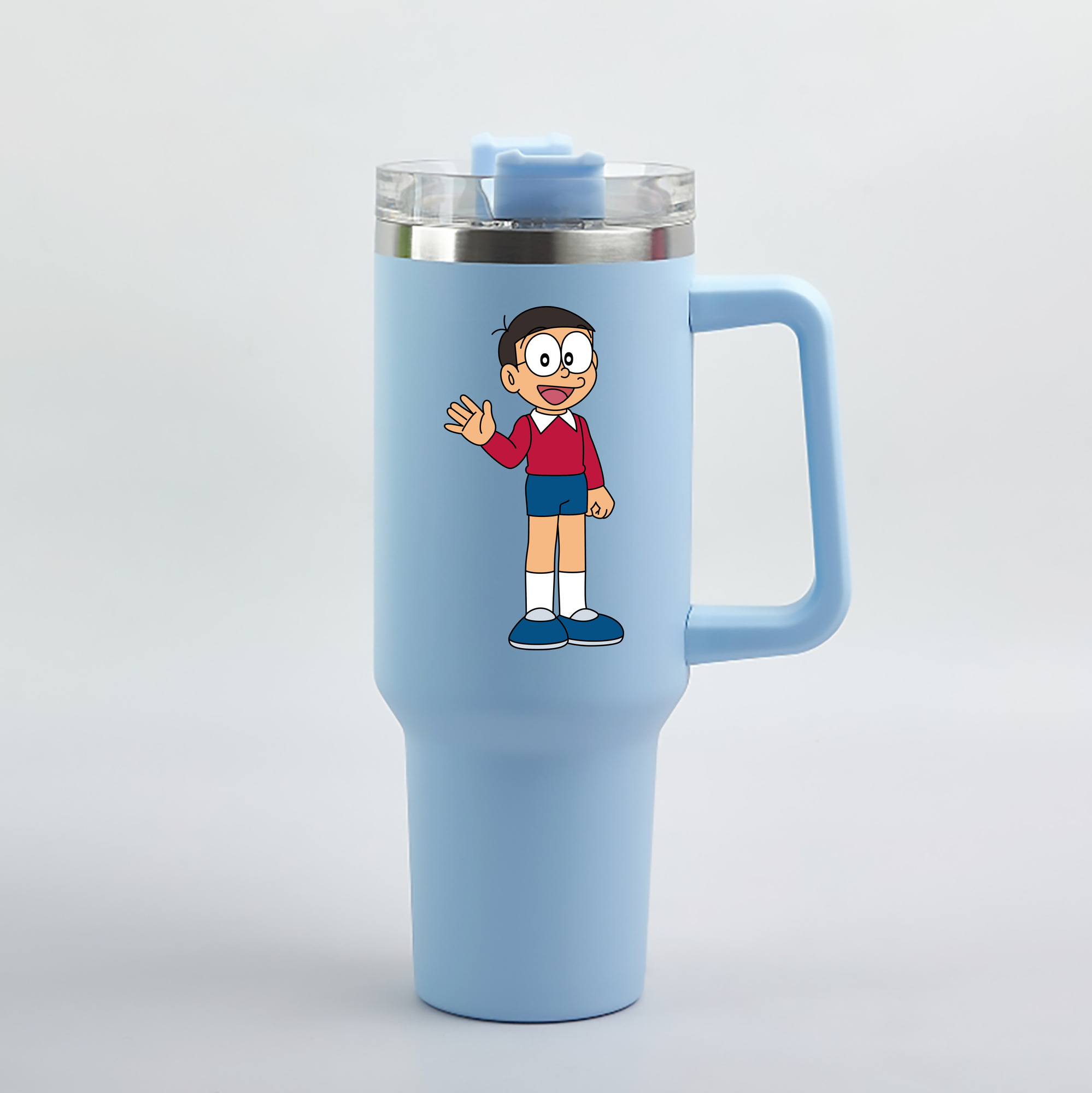 （画像用） ドラえもん 野比 のび太 Doraemon Nobita Nobi 1200mL車用タンブラー（カラープリント）
