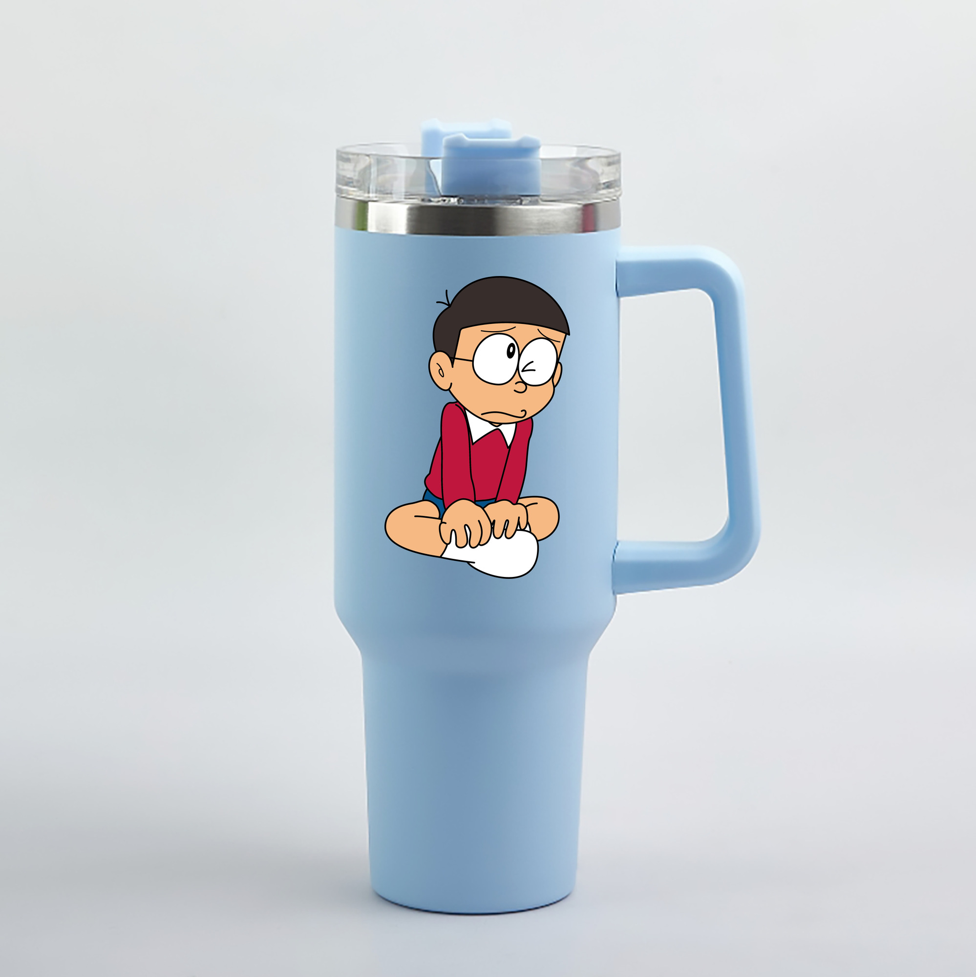 （画像用） ドラえもん 野比 のび太 Doraemon Nobita Nobi 1200mL車用タンブラー（カラープリント）
