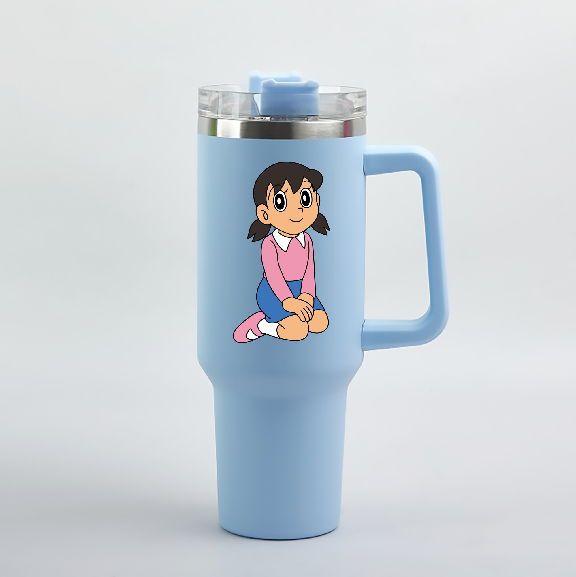 （画像用） ドラえもん みなもと しずか Doraemon Shizuka Minamoto 1200mL車用タンブラー（カラープリント）