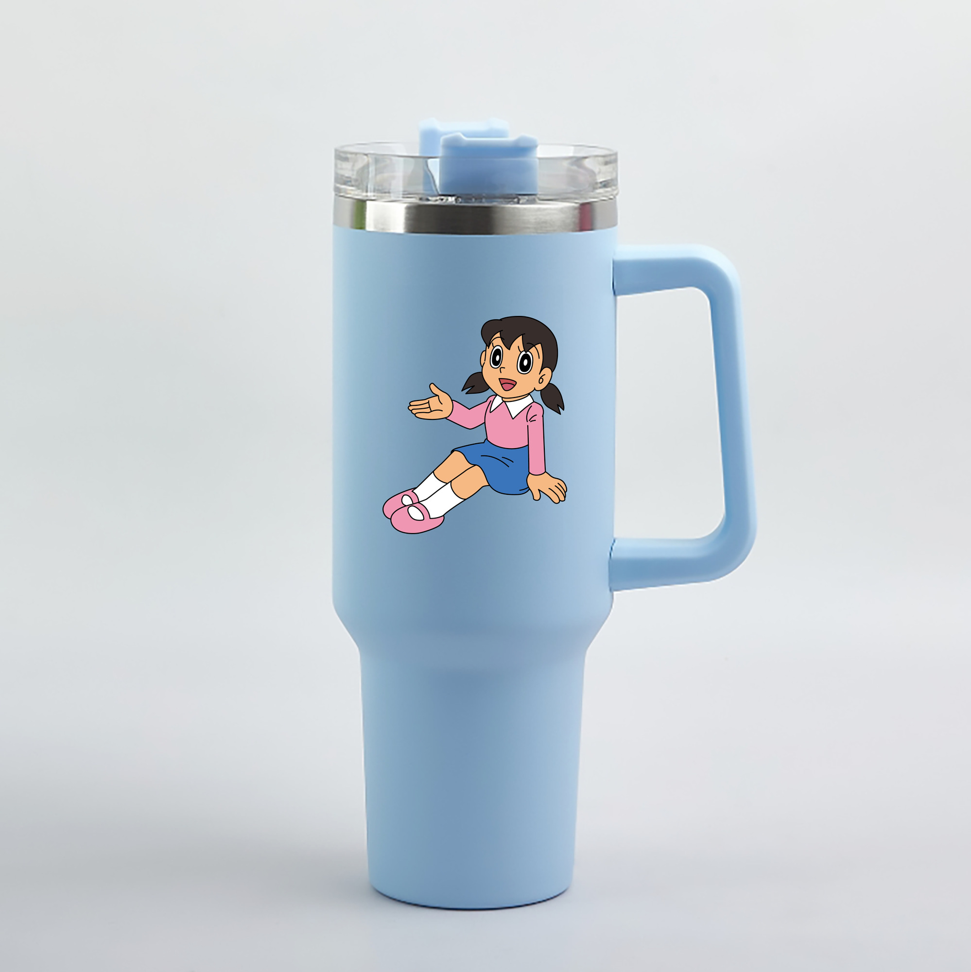（画像用） ドラえもん みなもと しずか Doraemon Shizuka Minamoto 1200mL車用タンブラー（カラープリント）