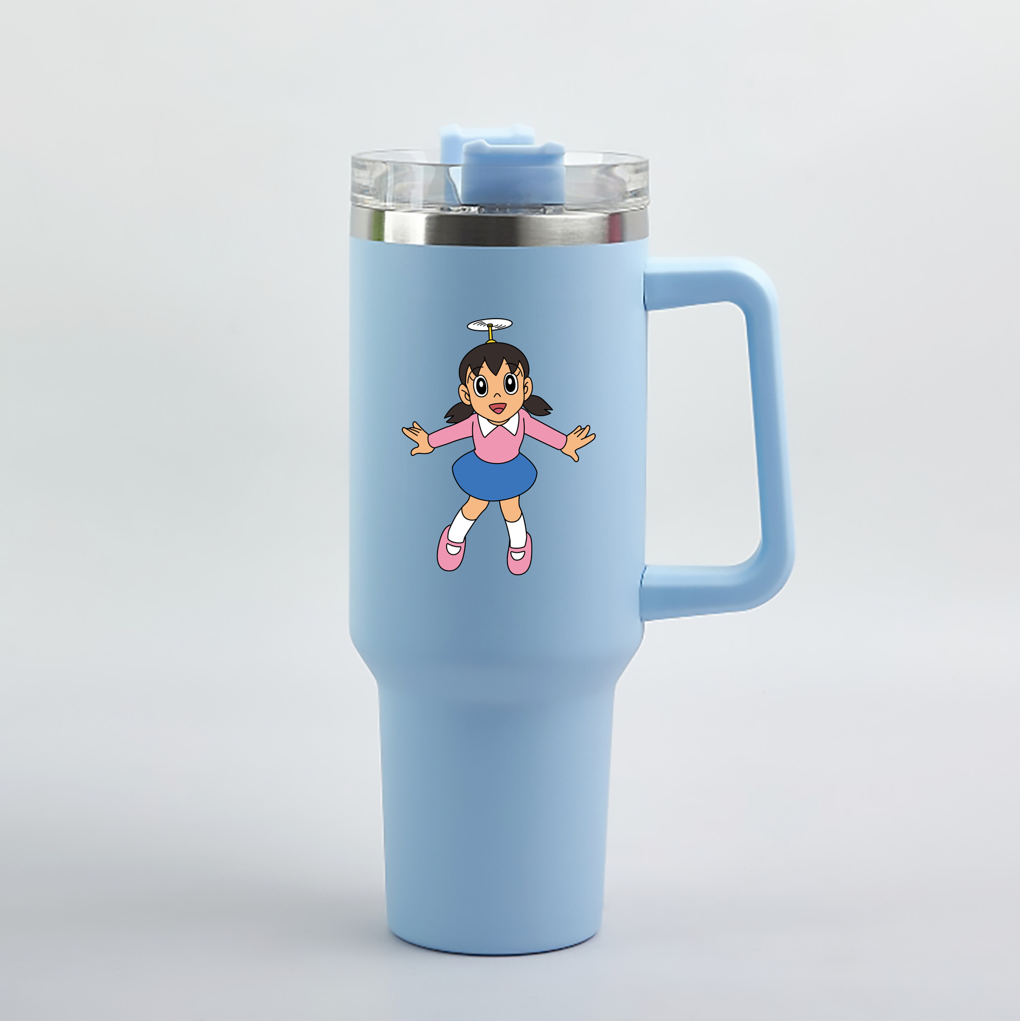 （画像用） ドラえもん みなもと しずか Doraemon Shizuka Minamoto 1200mL車用タンブラー（カラープリント）