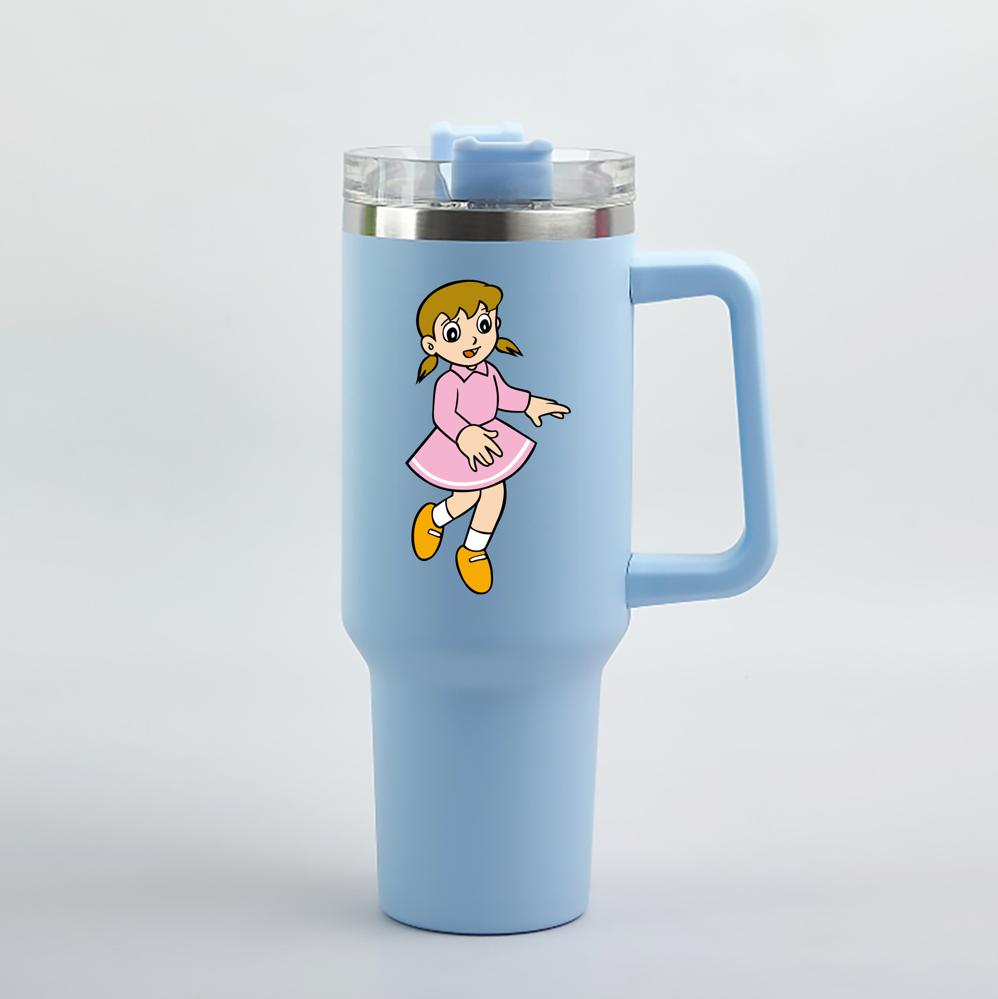 （画像用） ドラえもん みなもと しずか Doraemon Shizuka Minamoto 1200mL車用タンブラー（カラープリント）