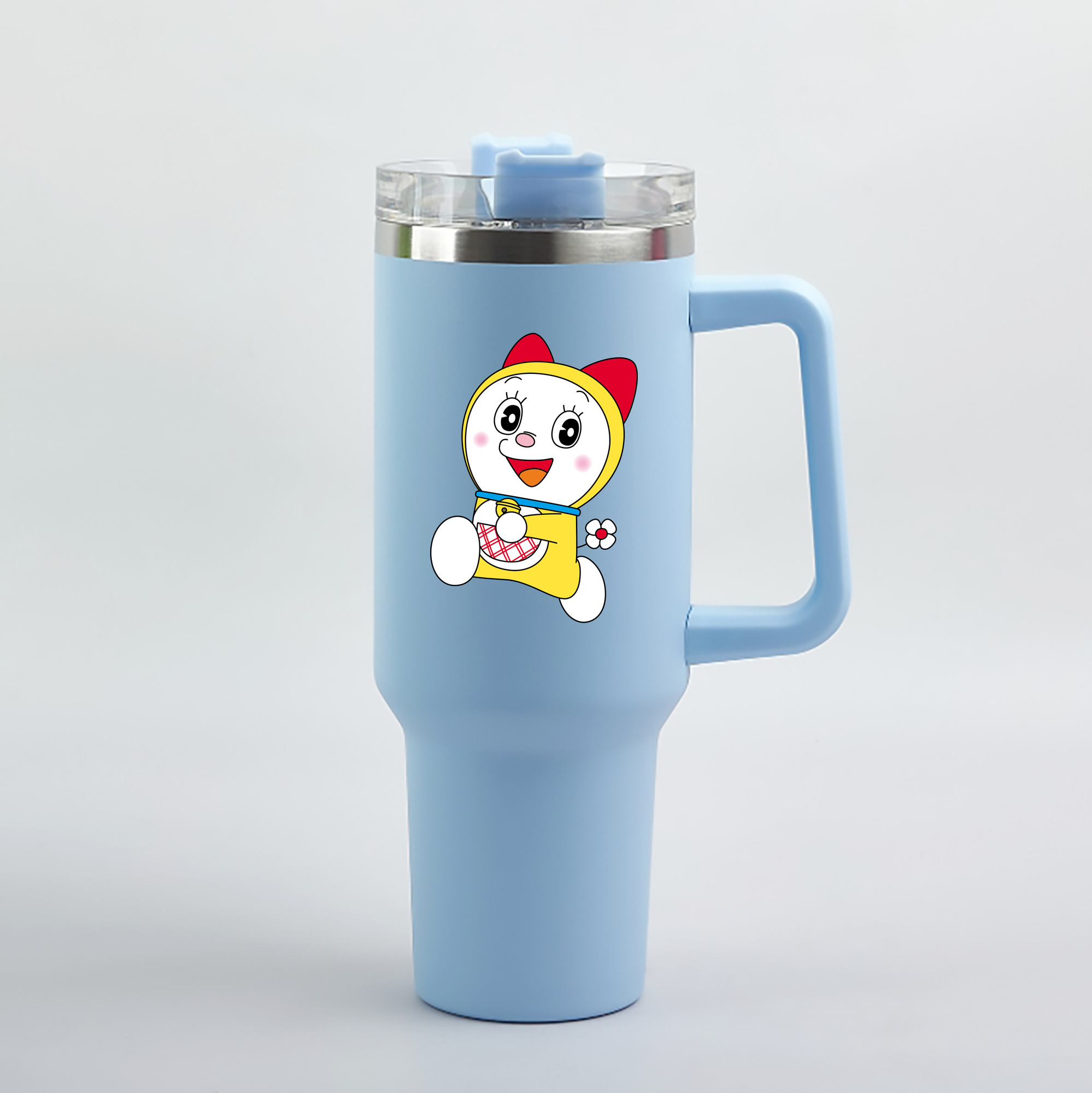 （画像用） ドラえもん ドラミ Doraemon Dorami 1200mL車用タンブラー（カラープリント）