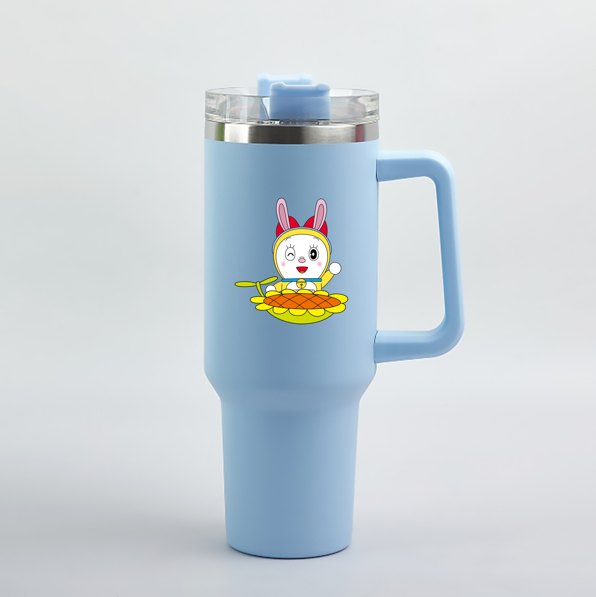 （画像用） ドラえもん ドラミ Doraemon Dorami 1200mL車用タンブラー（カラープリント）