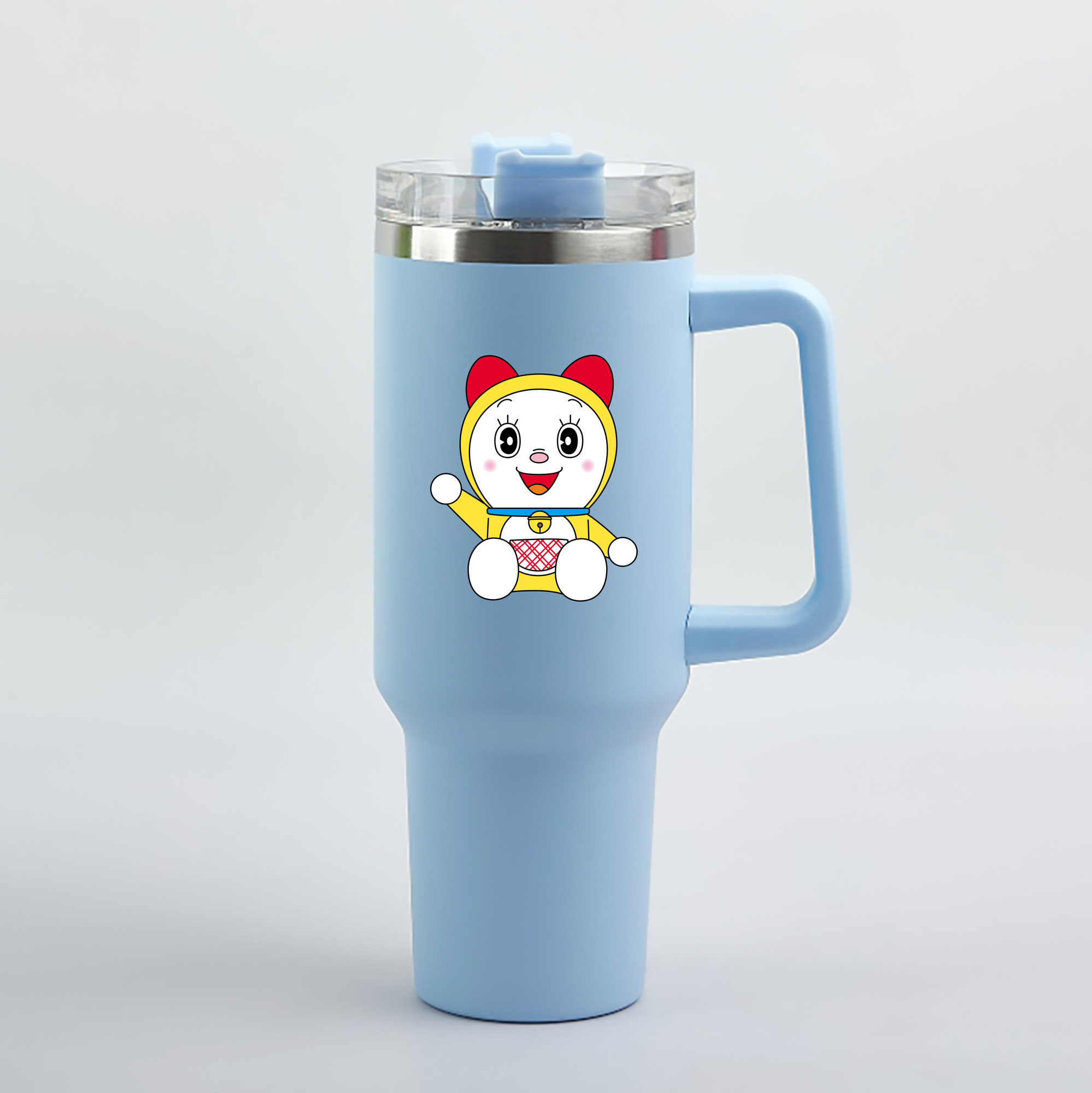 （画像用） ドラえもん ドラミ Doraemon Dorami 1200mL車用タンブラー（カラープリント）