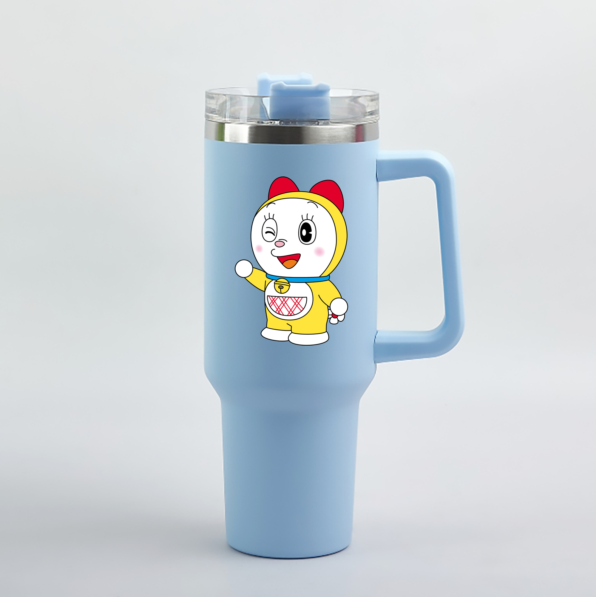 （画像用） ドラえもん ドラミ Doraemon Dorami 1200mL車用タンブラー（カラープリント）