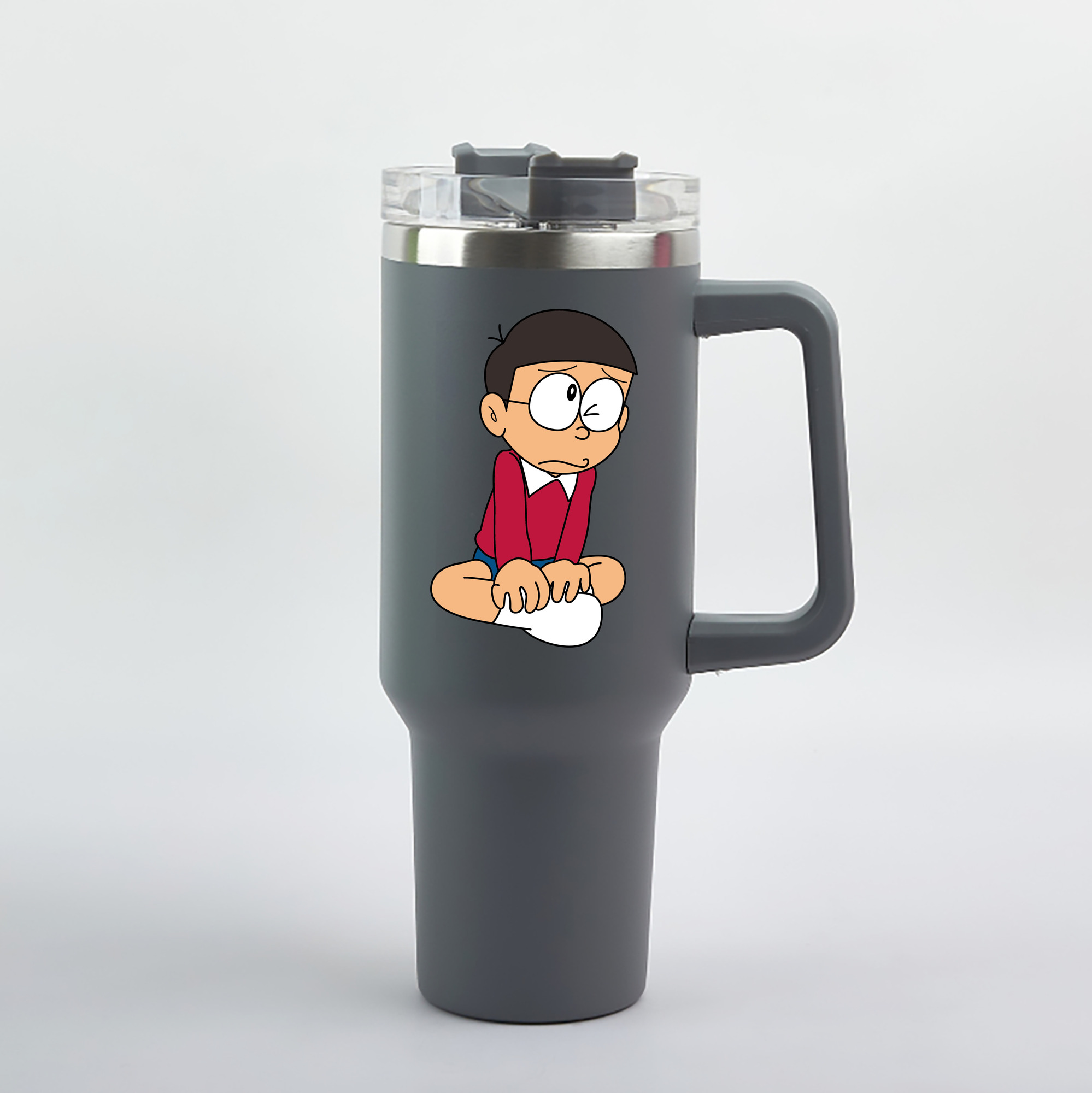 （画像用） ドラえもん 野比 のび太 Doraemon Nobita Nobi 1200mL車用タンブラー（カラープリント）