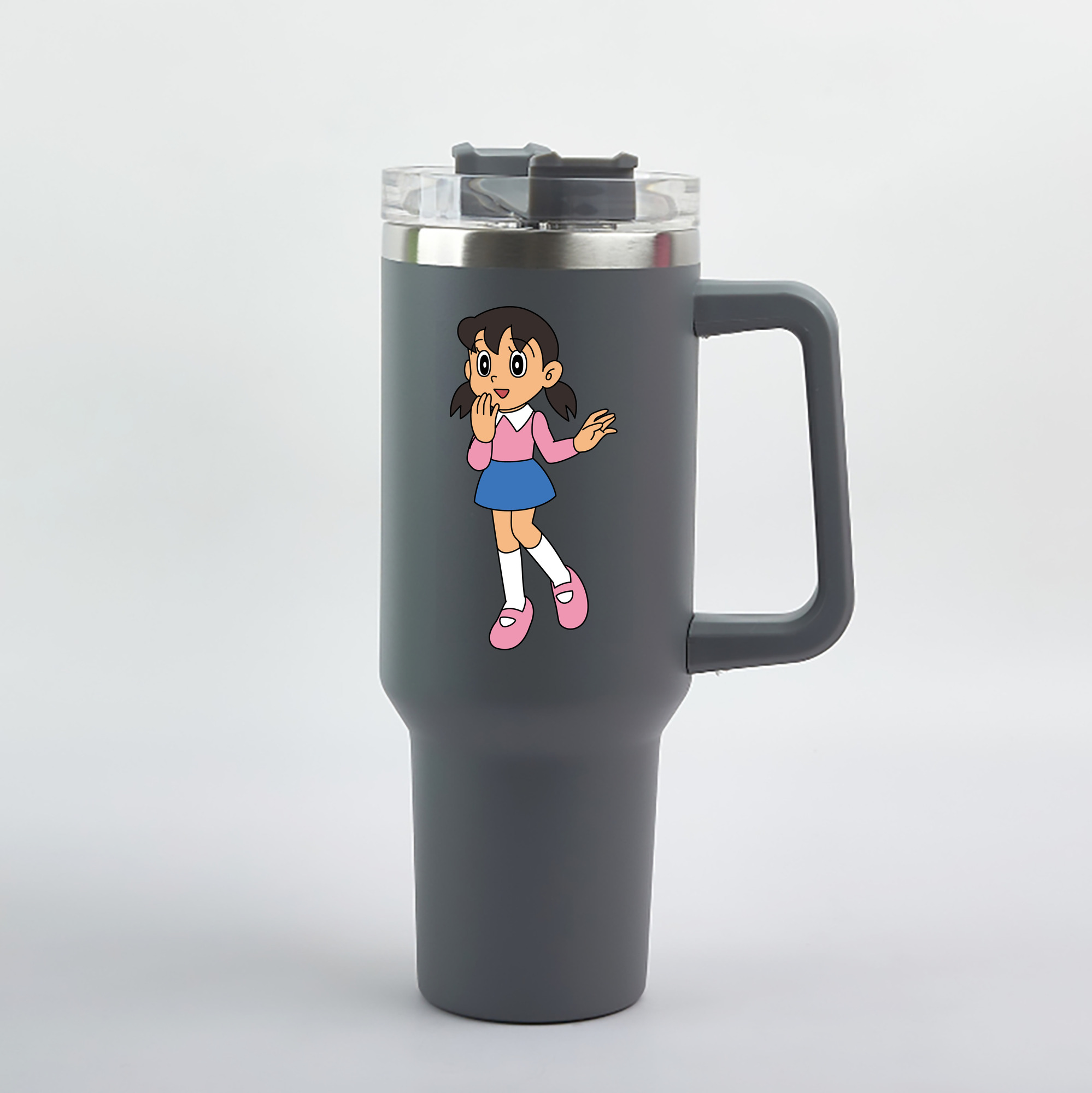 （画像用） ドラえもん みなもと しずか Doraemon Shizuka Minamoto 1200mL車用タンブラー（カラープリント）