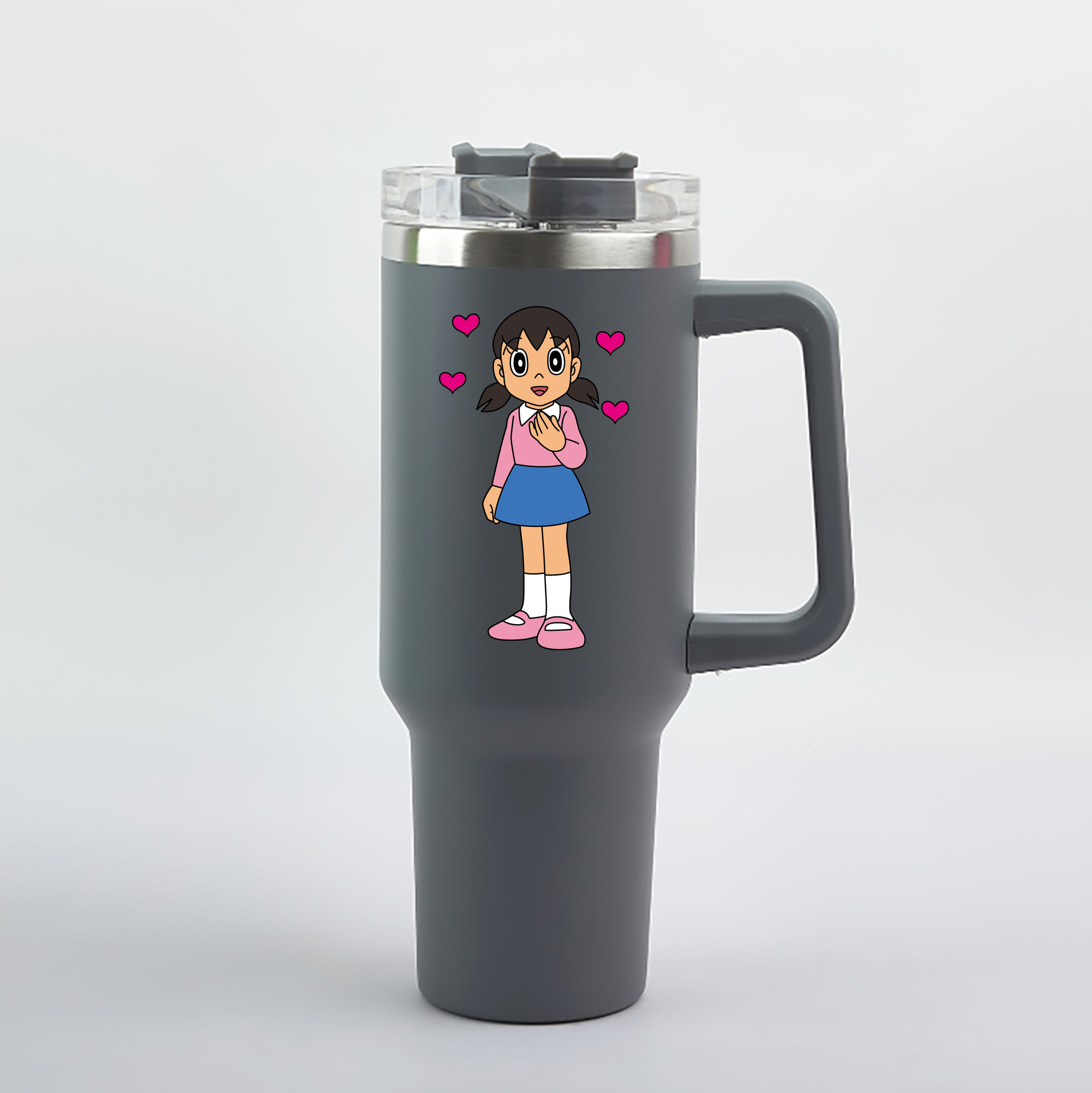 （画像用） ドラえもん みなもと しずか Doraemon Shizuka Minamoto 1200mL車用タンブラー（カラープリント）
